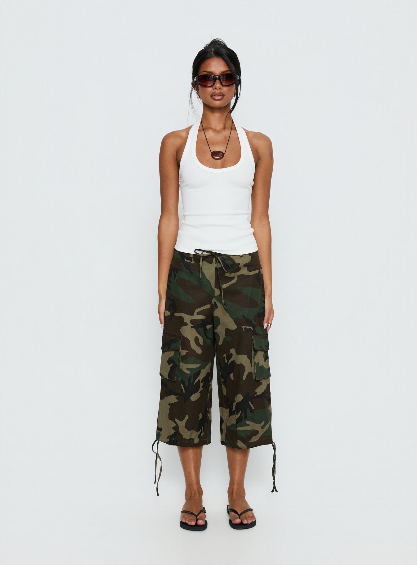 Baseline Scoop Halter Rib Tank White - Image 7