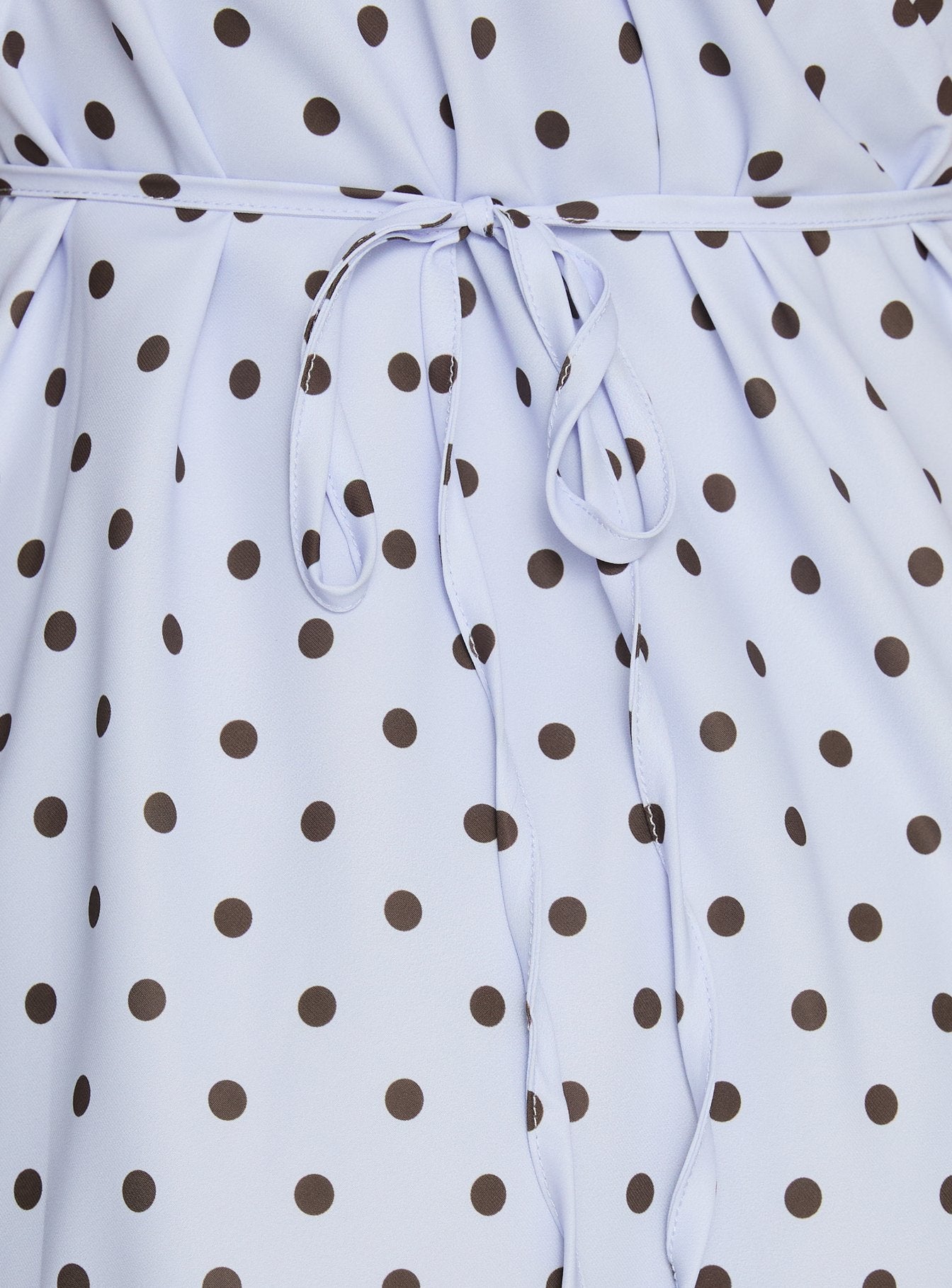 Nellie Mini Dress Blue / Brown Polka Dot - Image 6