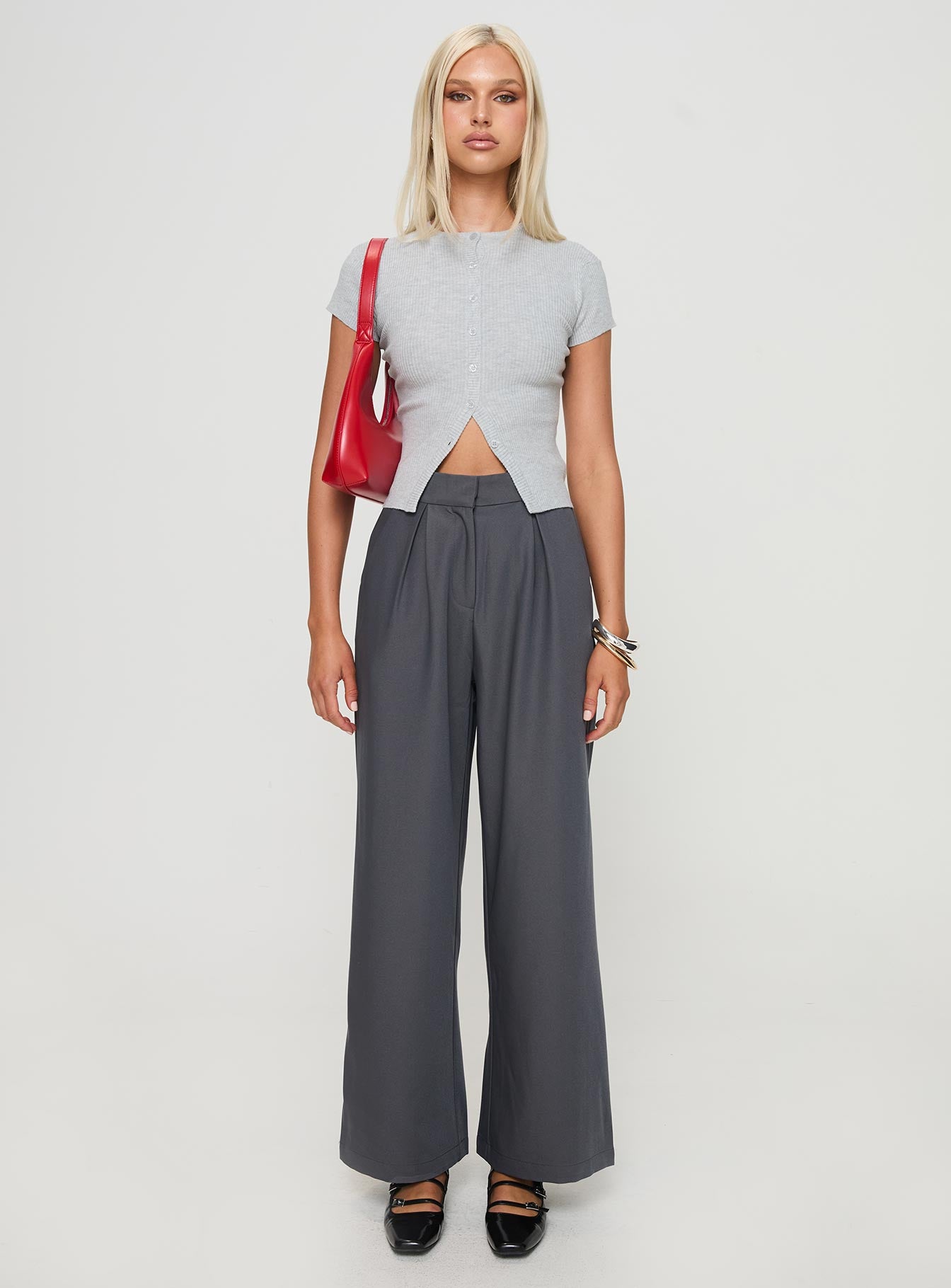 Suzu Knit Top Grey - Image 7