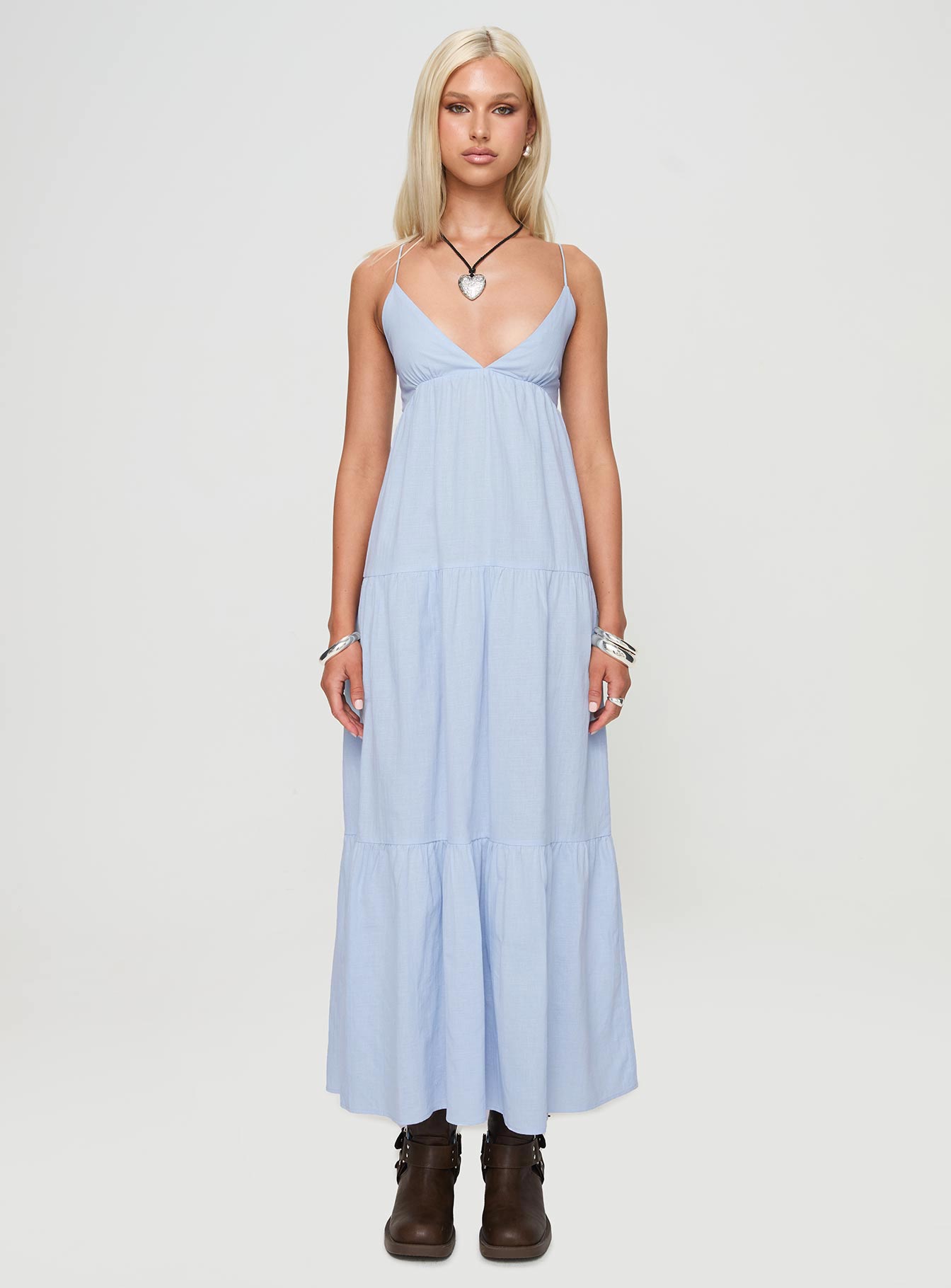 Chelsea Maxi Dress Blue - Image 7
