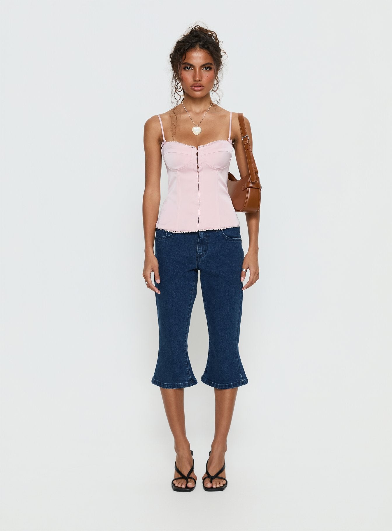 Maralyne Satin Corset Top Soft Pink - Image 7