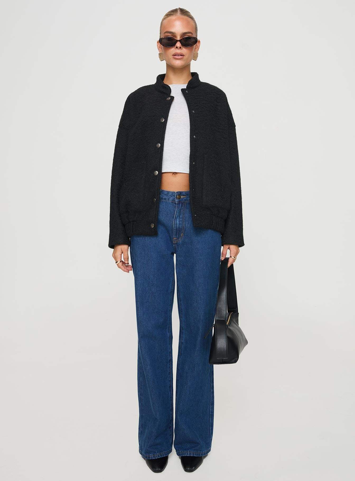 Stillar Bomber Jacket Black - Image 7