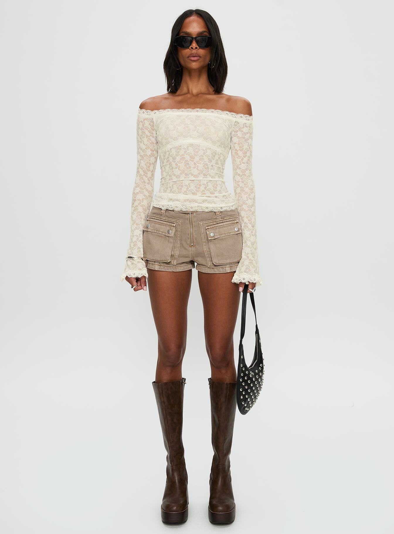 Mochapella Off The Shoulder Top White - Image 7