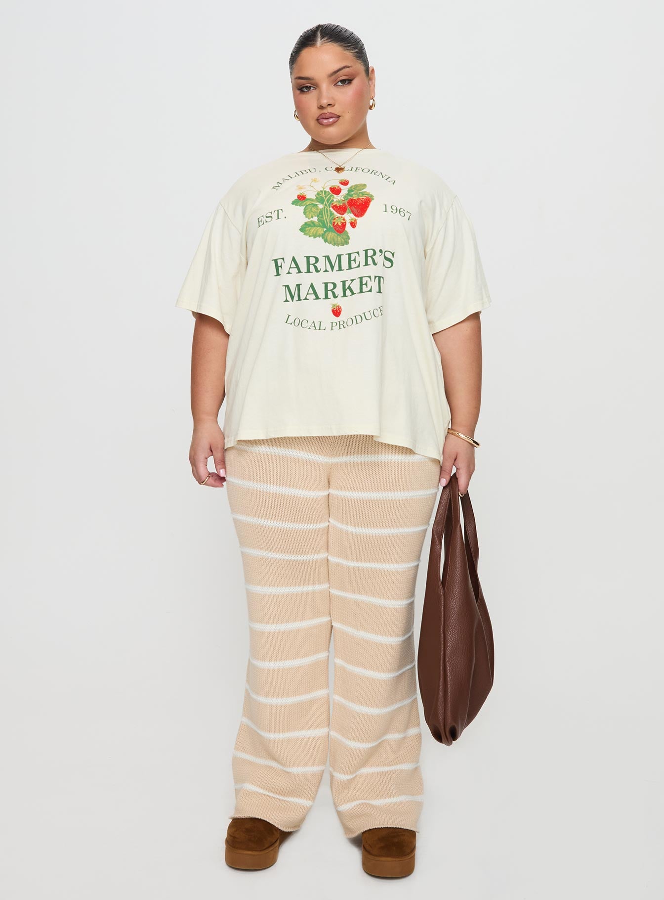 Local Produce Tee Cream Curve - Image 7