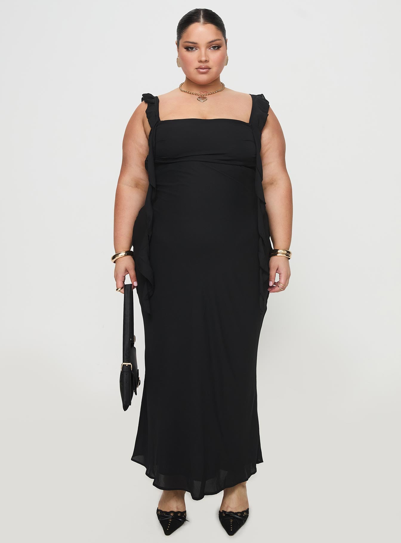 Lanai Maxi Dress Black Curve - Image 7