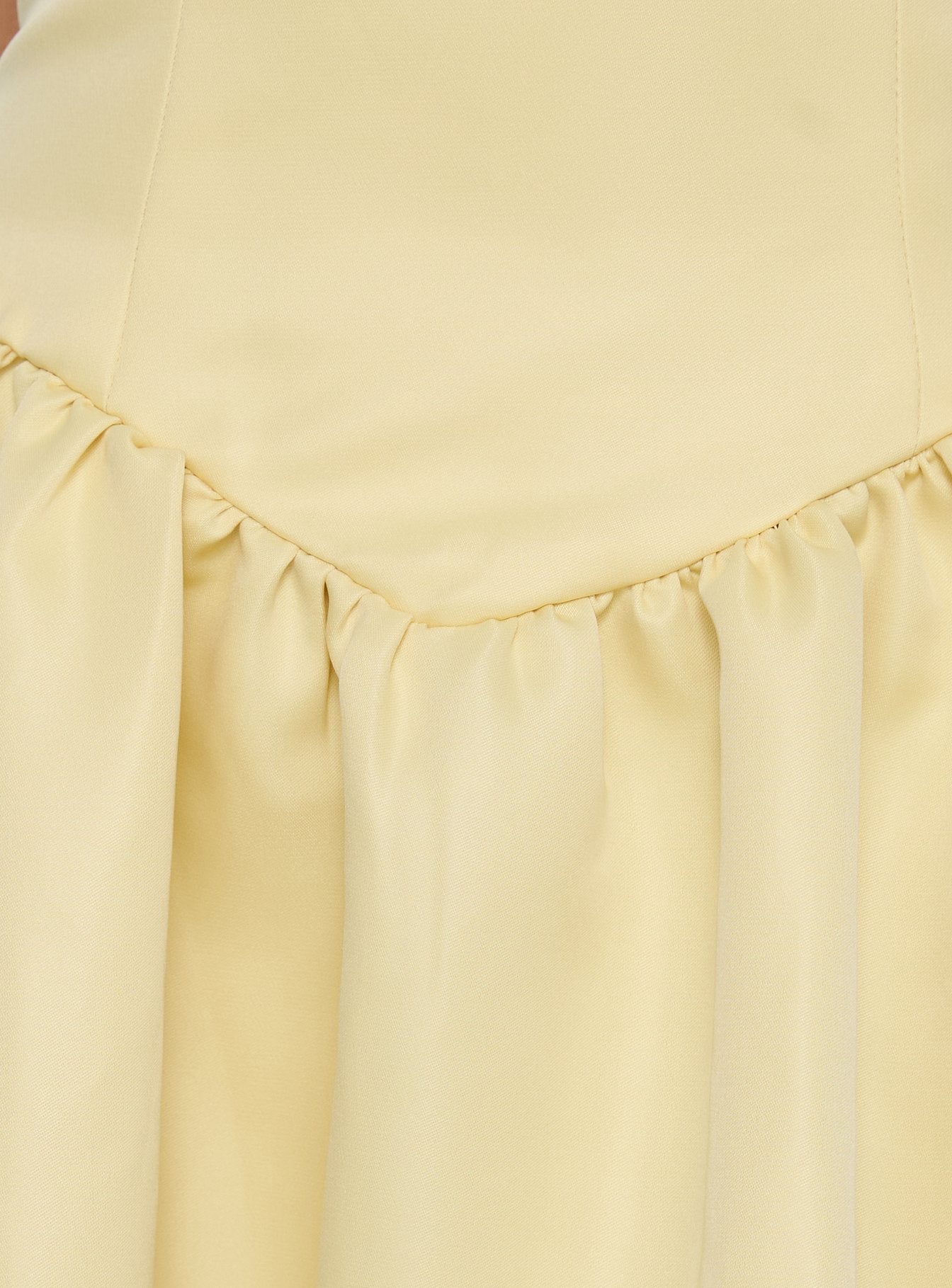 Soft Bloom Drop Waist Strapless Maxi Dress Yellow - Image 7