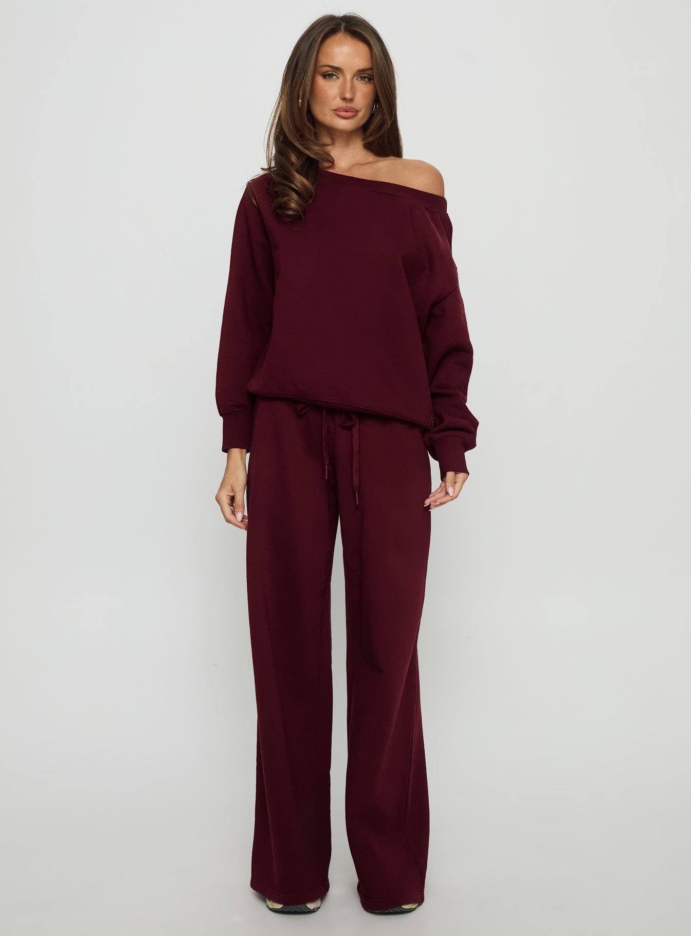 Dodie Wide Leg Pants Washed Currant - Image 7