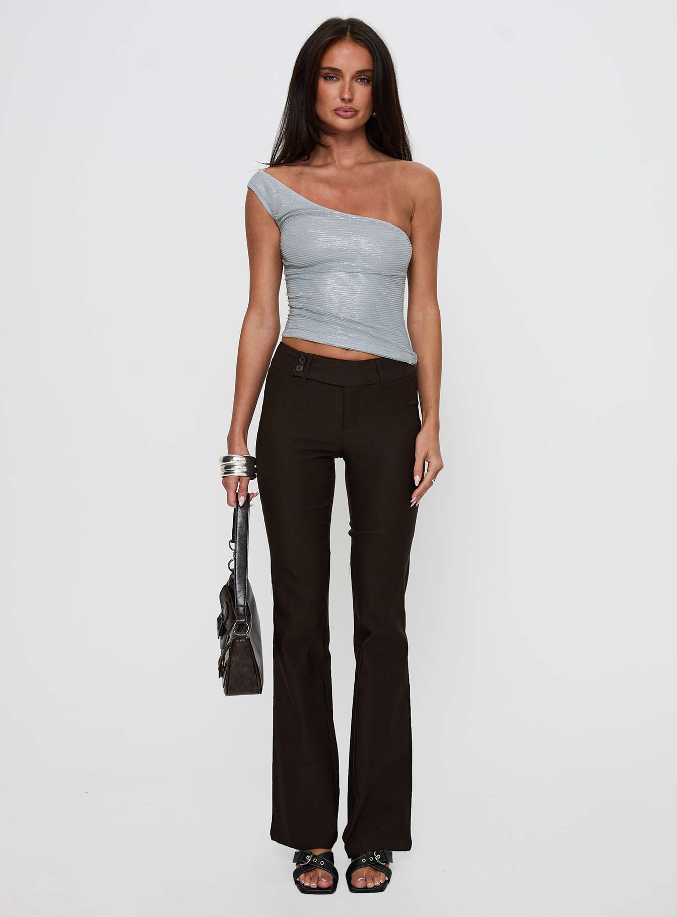 Kinkirk Flared Pants Chocolate Tall - Image 2