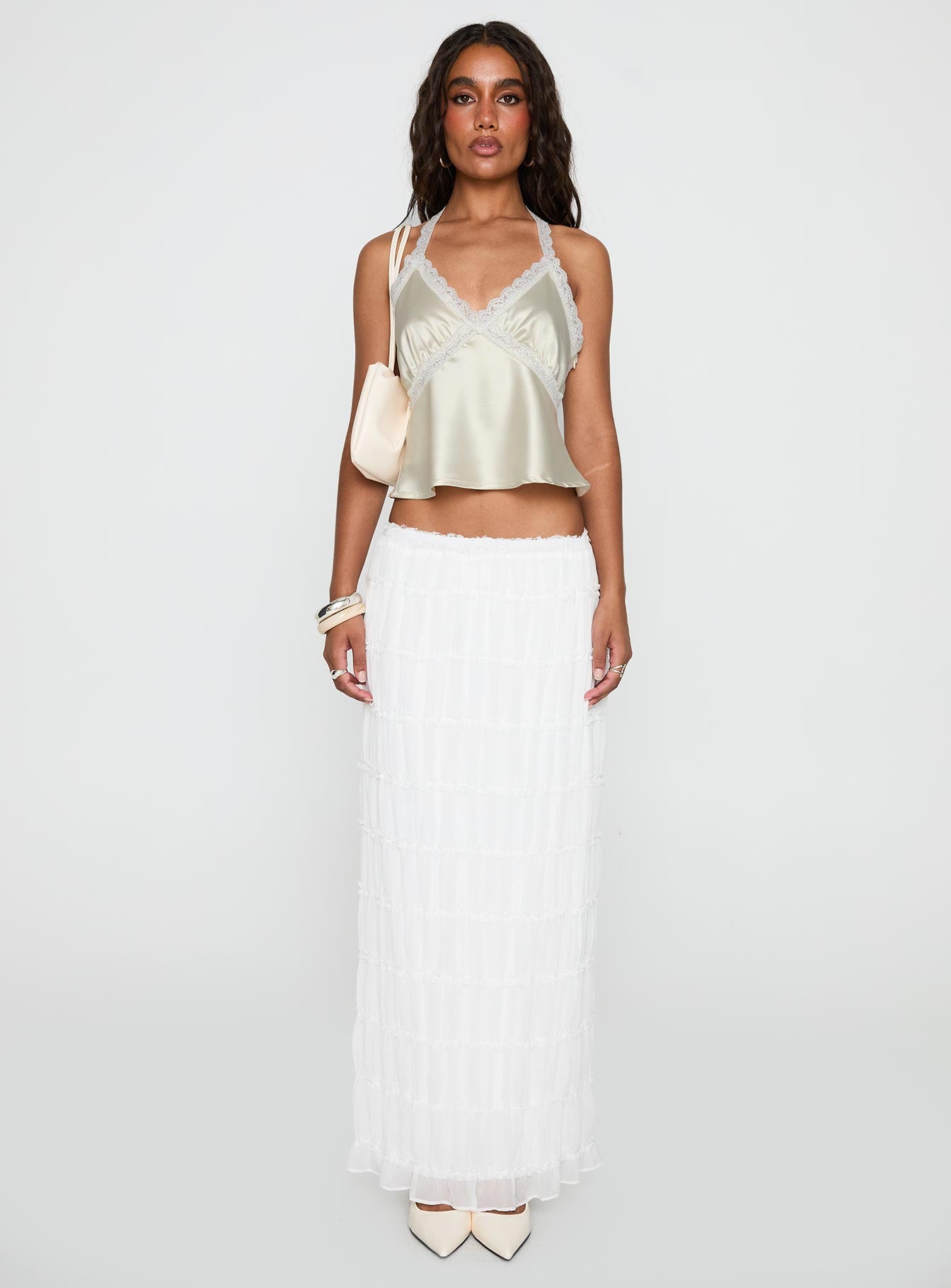 Estefania Maxi Skirt White - Image 7