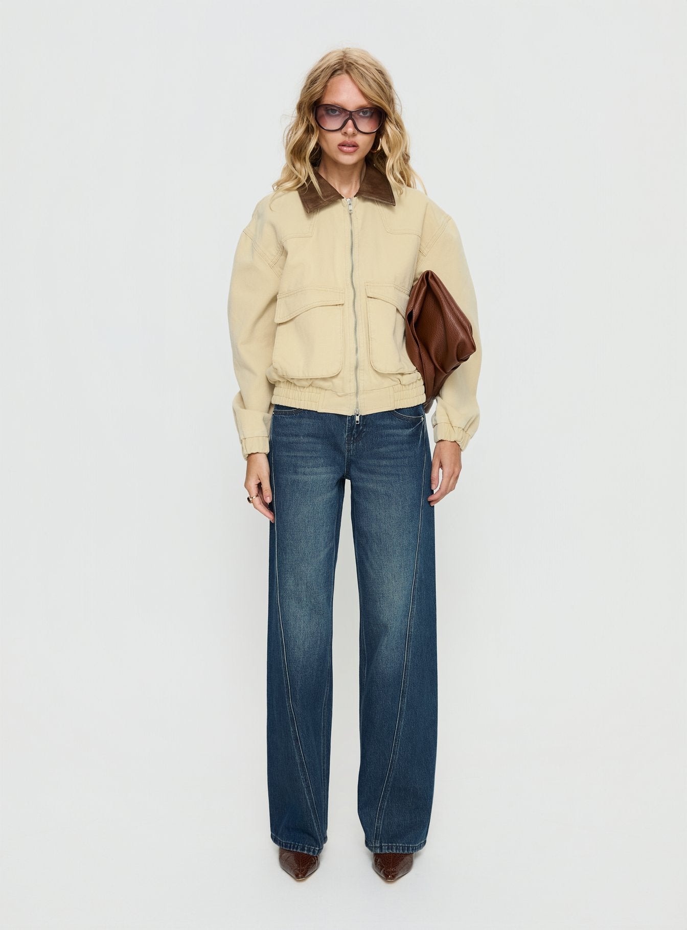 Sancia Bomber Jacket Beige - Image 7