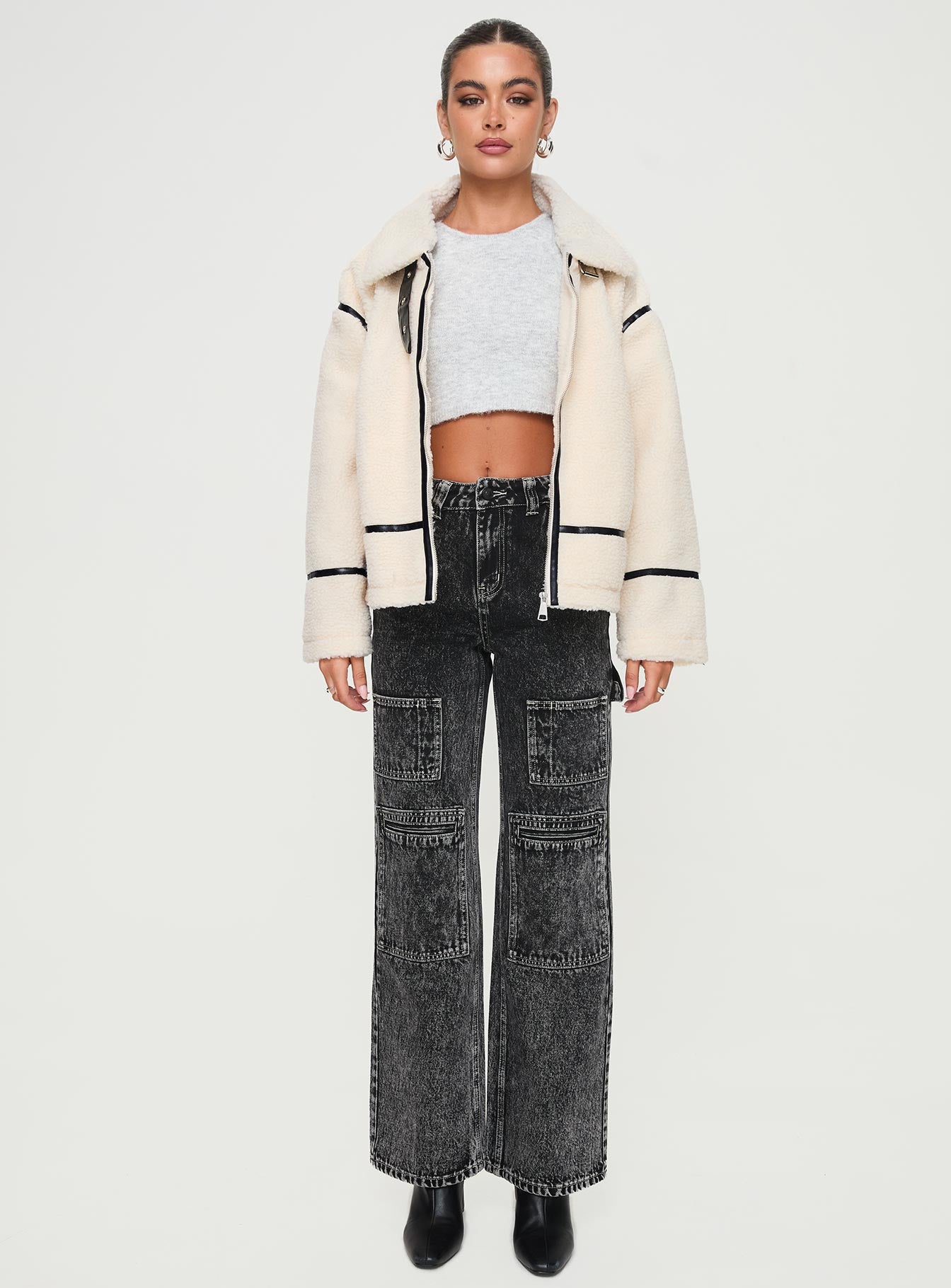 Lumanara Shearling Jacket Cream - Image 6