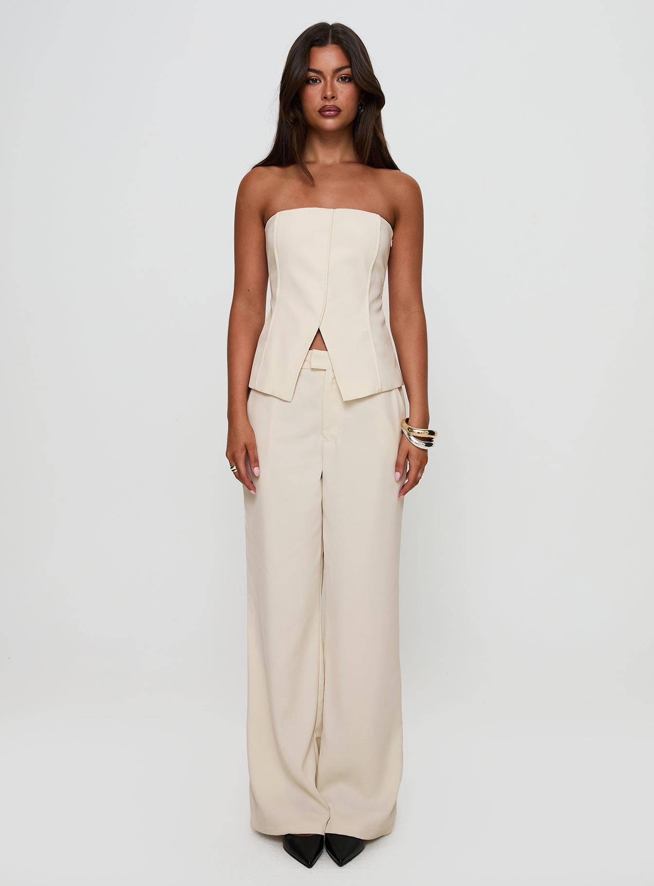 Lavish Living Strapless Top Cream Petite - Image 7