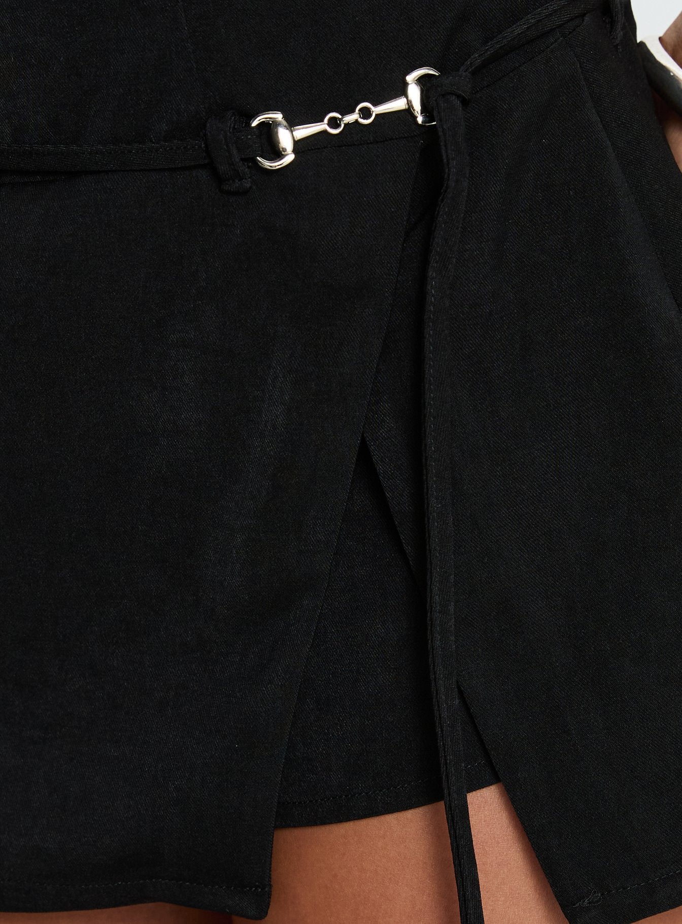 Piatta Wrap Playsuit Black - Image 7