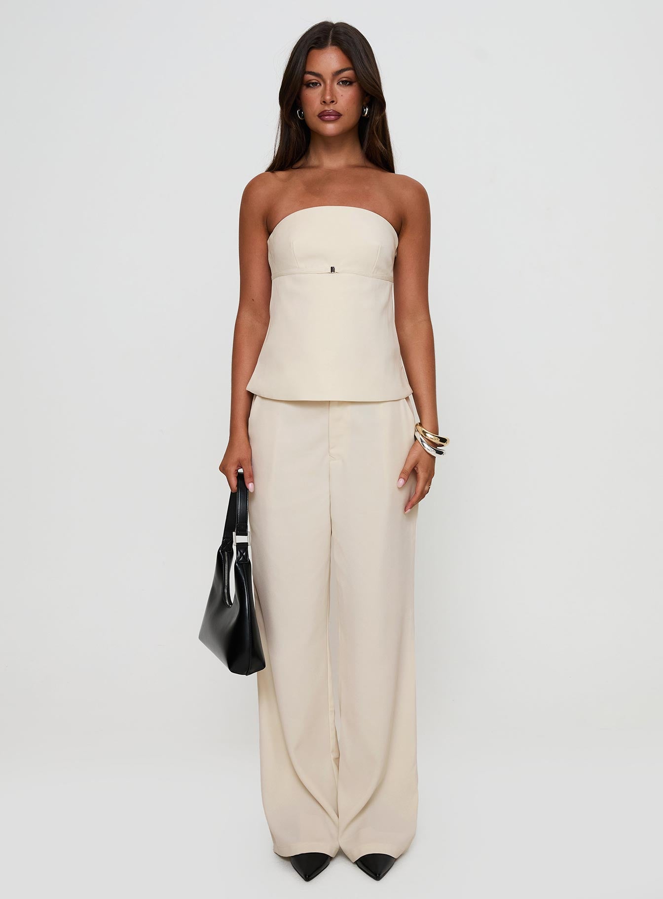 Irresistible Wide Leg Pant Cream - Image 7