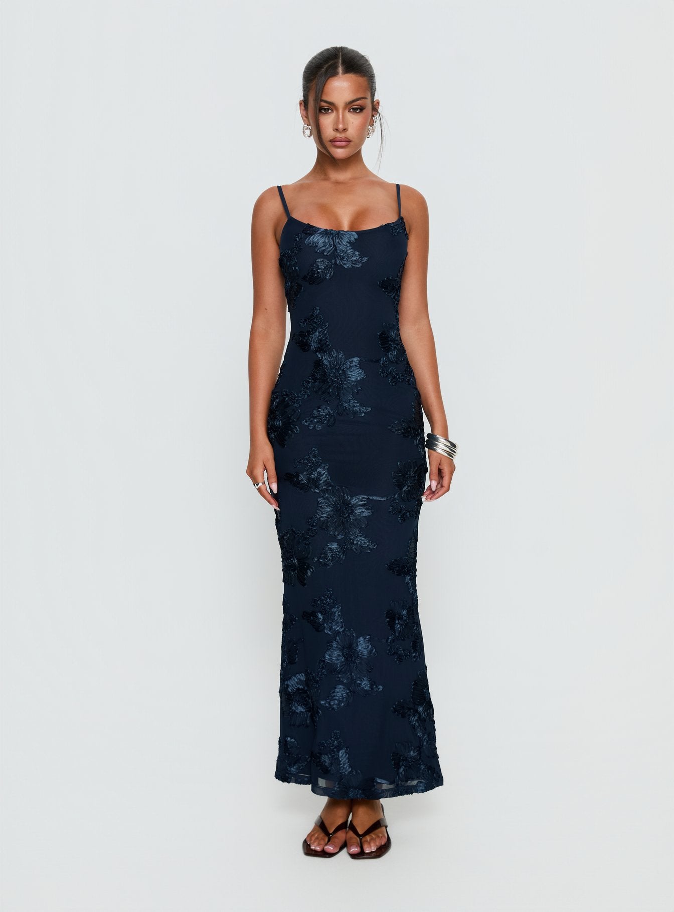 Jacalyn Maxi Dress Navy - Image 6