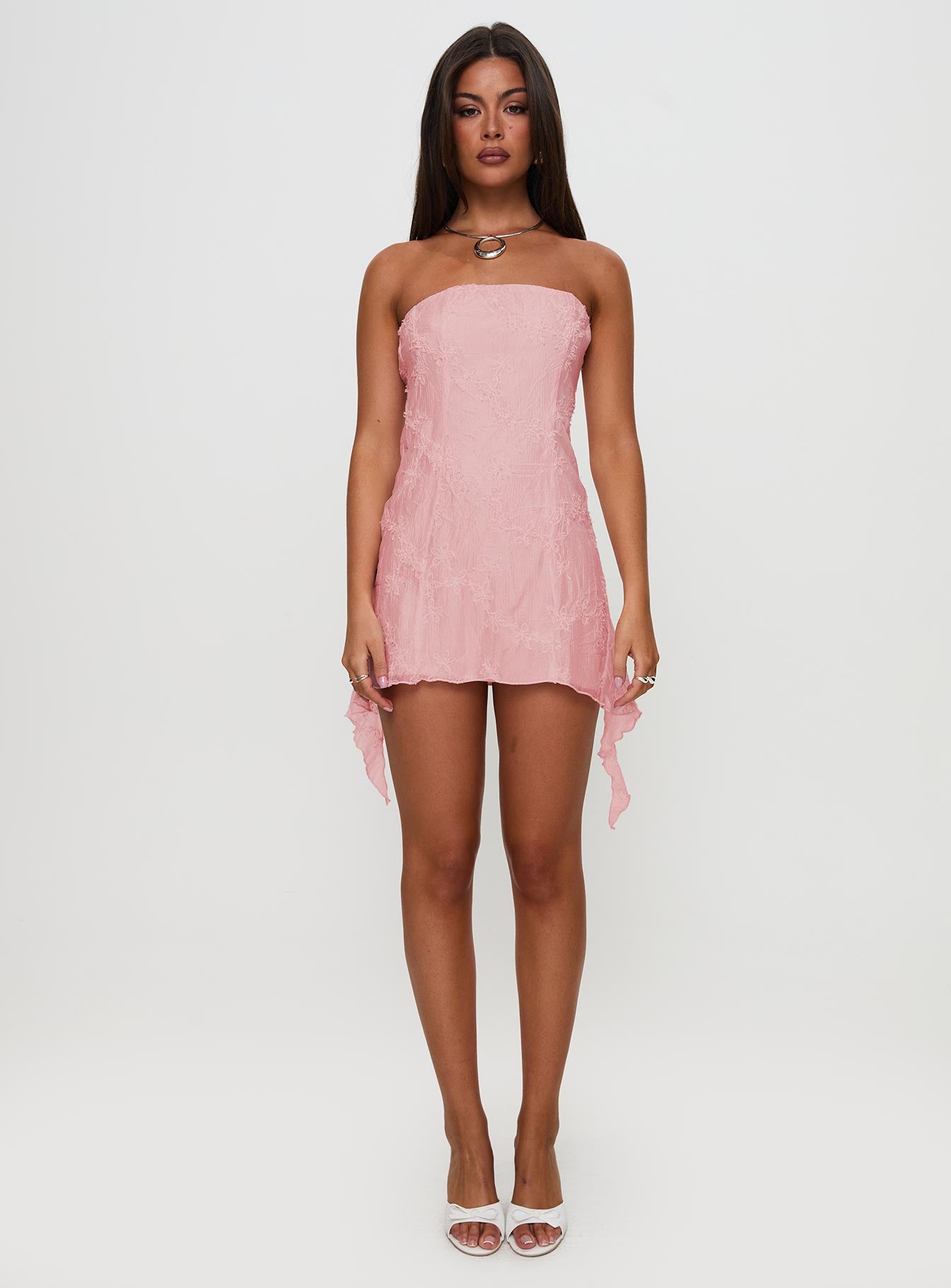 Tomika Strapless Mini Dress Pink Petite - Image 10