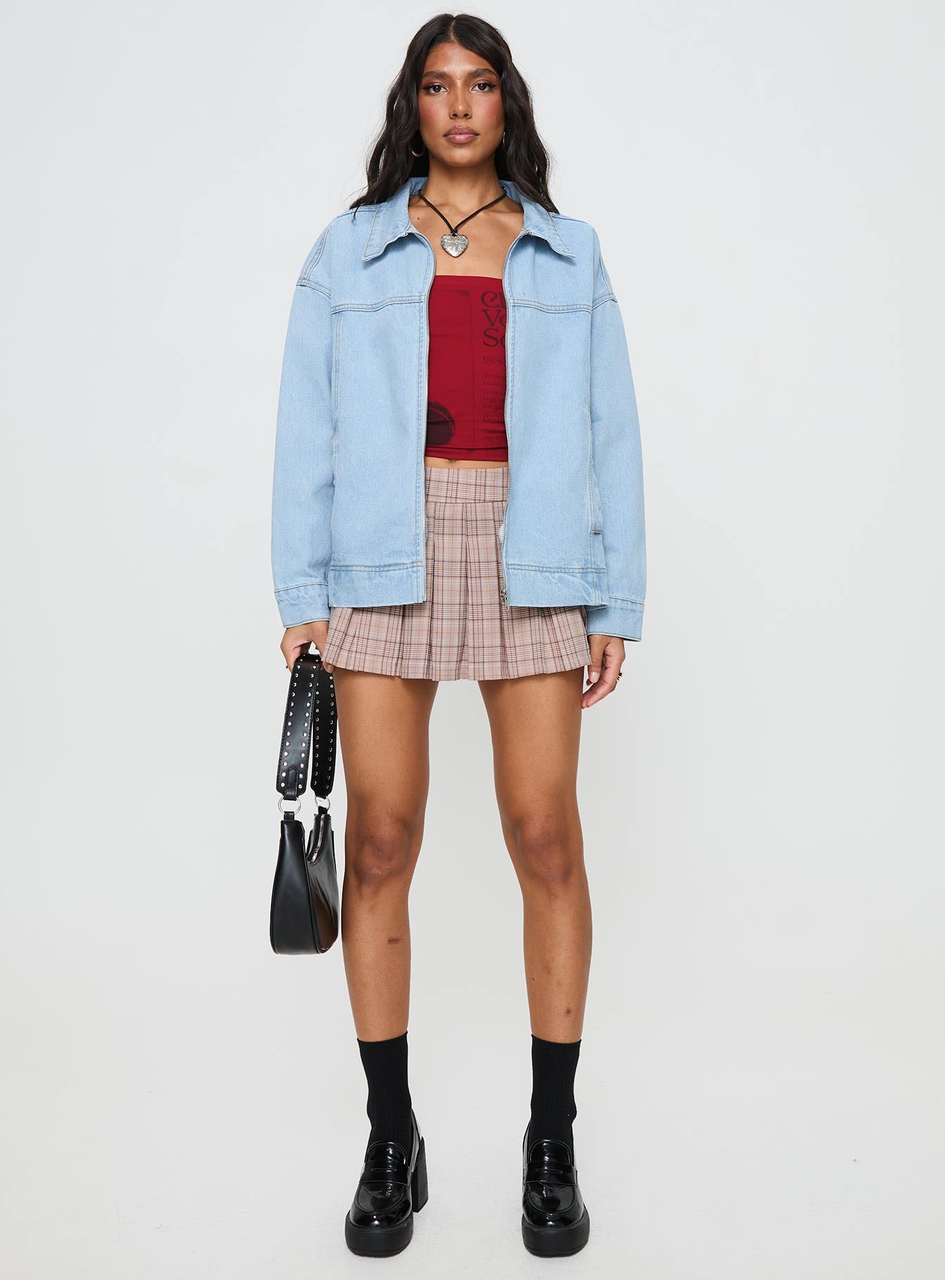 Goldsmith Denim Bomber Jacket Light Wash - Image 7