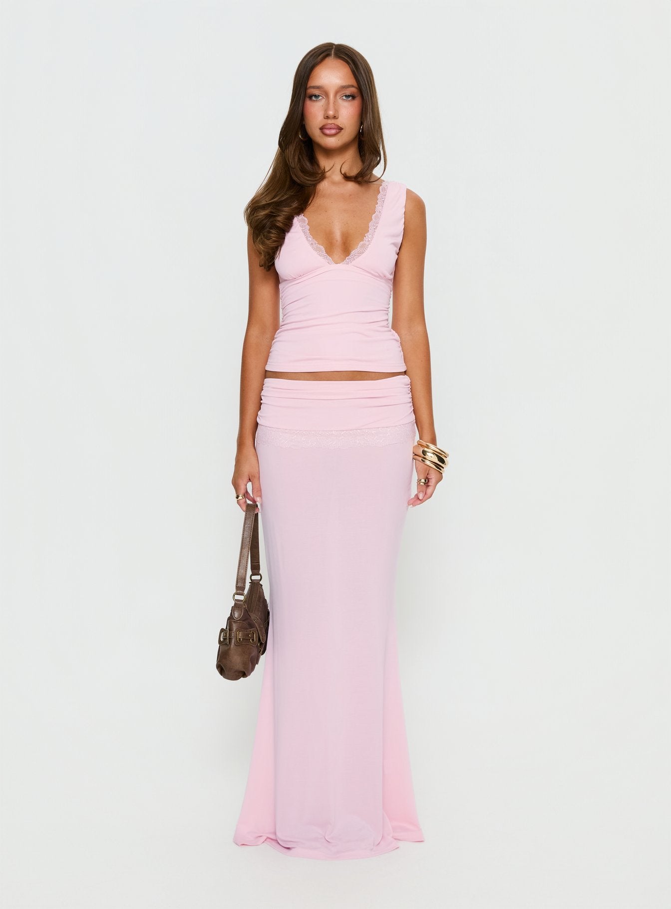 Zespri Jersey Maxi Skirt Pink - Image 7