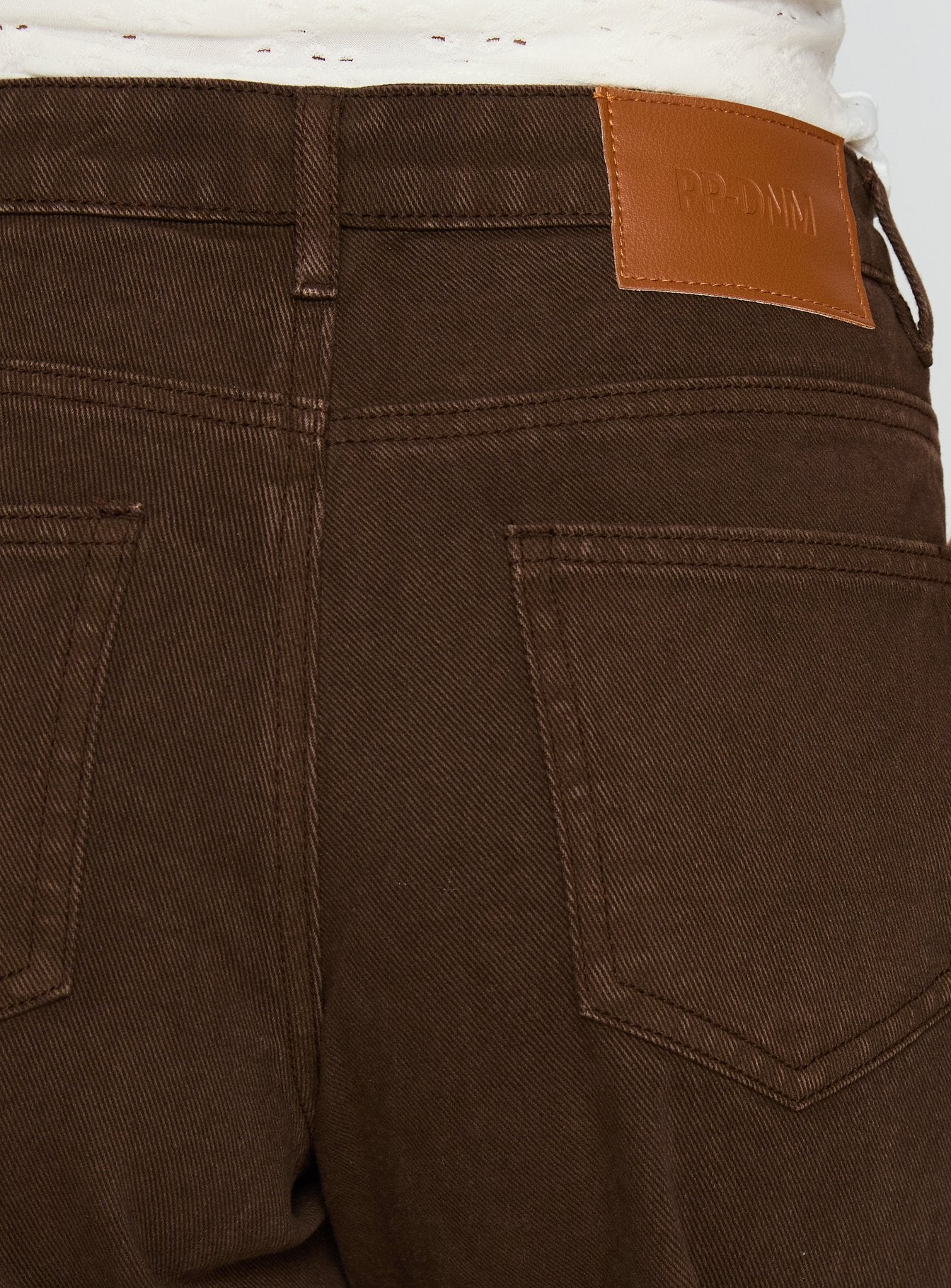 Lando Low Rise Straight Leg Jeans Chocolate - Image 7