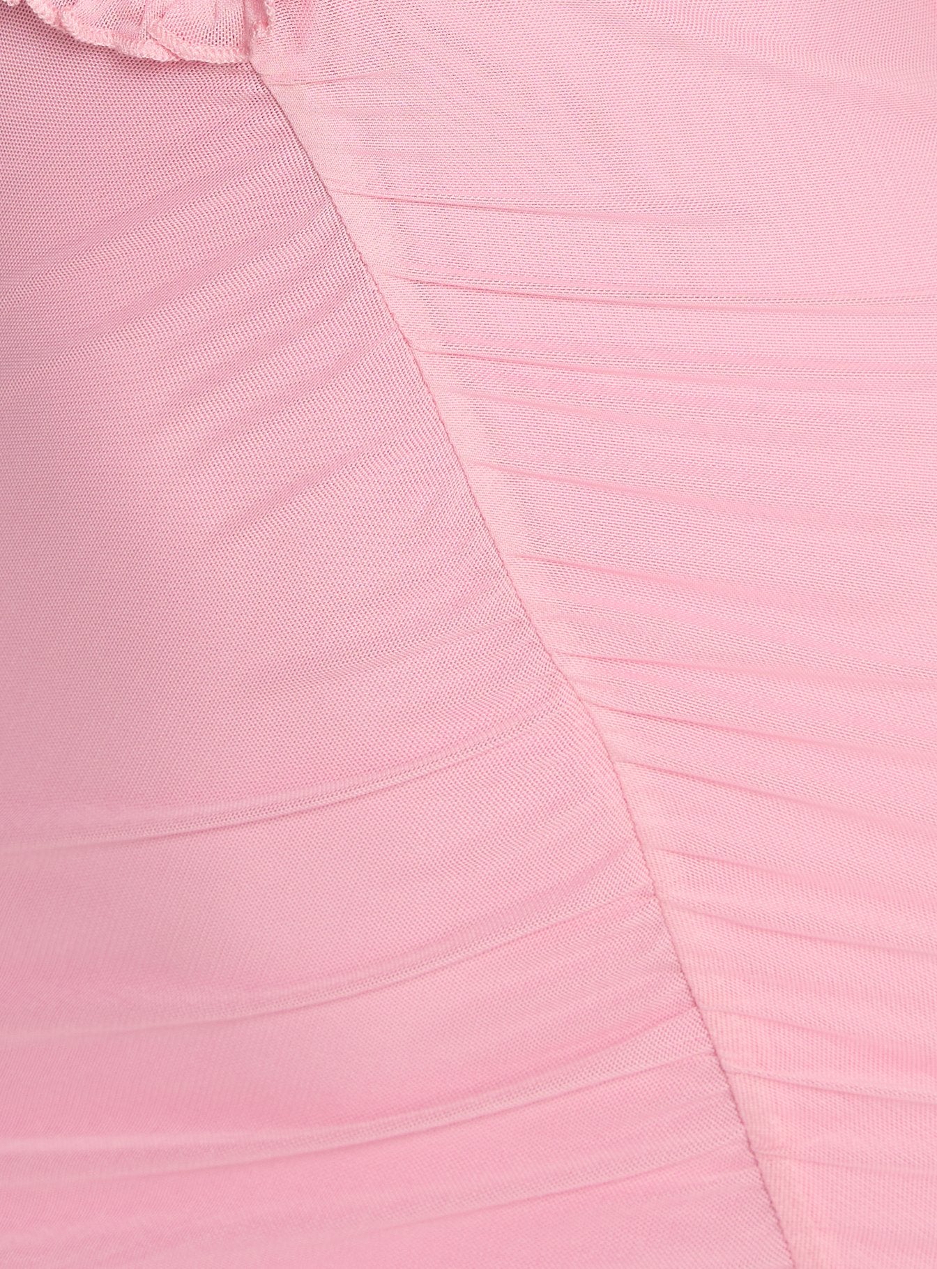 Soulina Ruched Maxi Dress Pink - Image 6