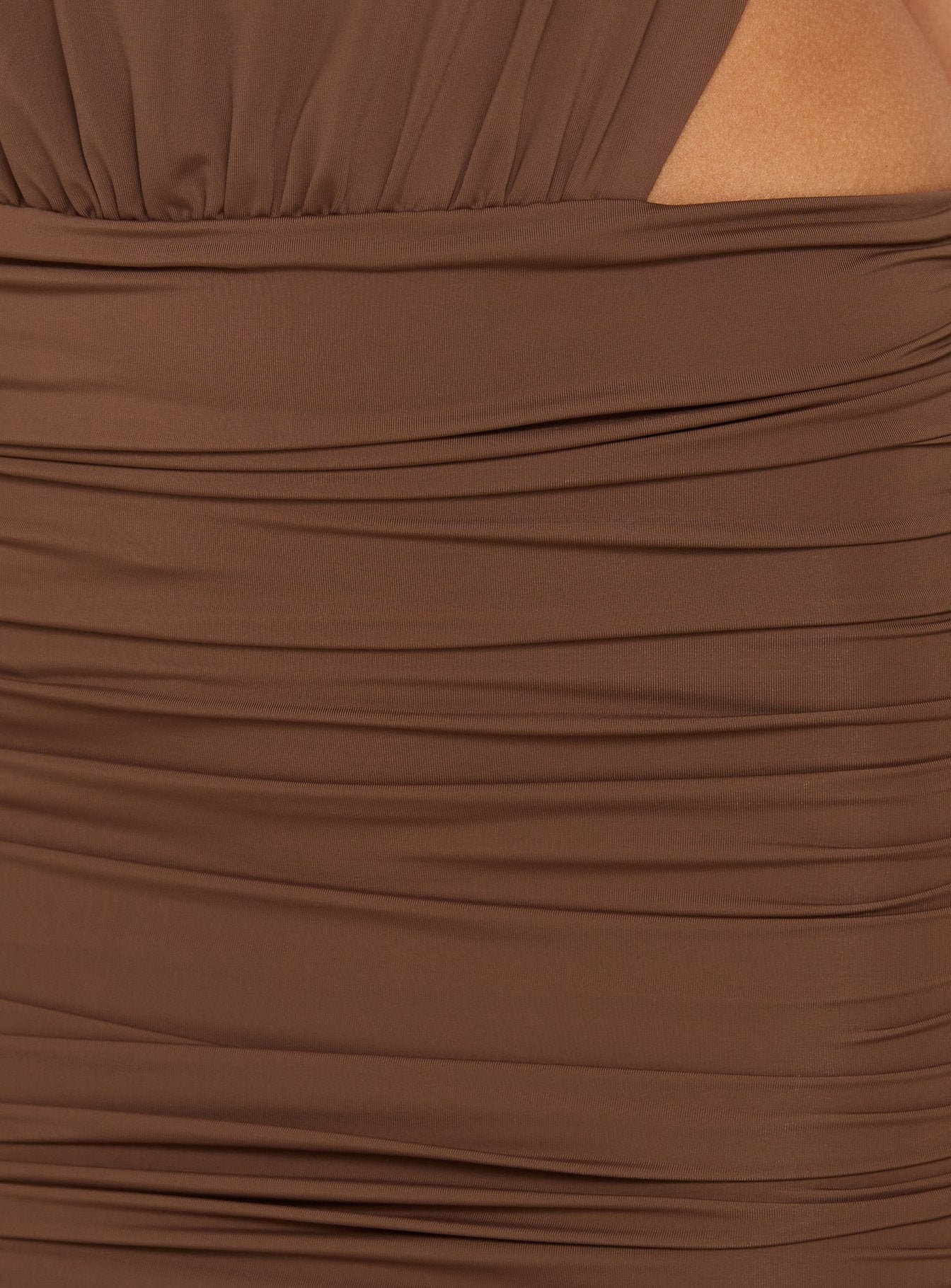 Tykaia Low Back Halter Maxi Dress Chocolate - Image 7