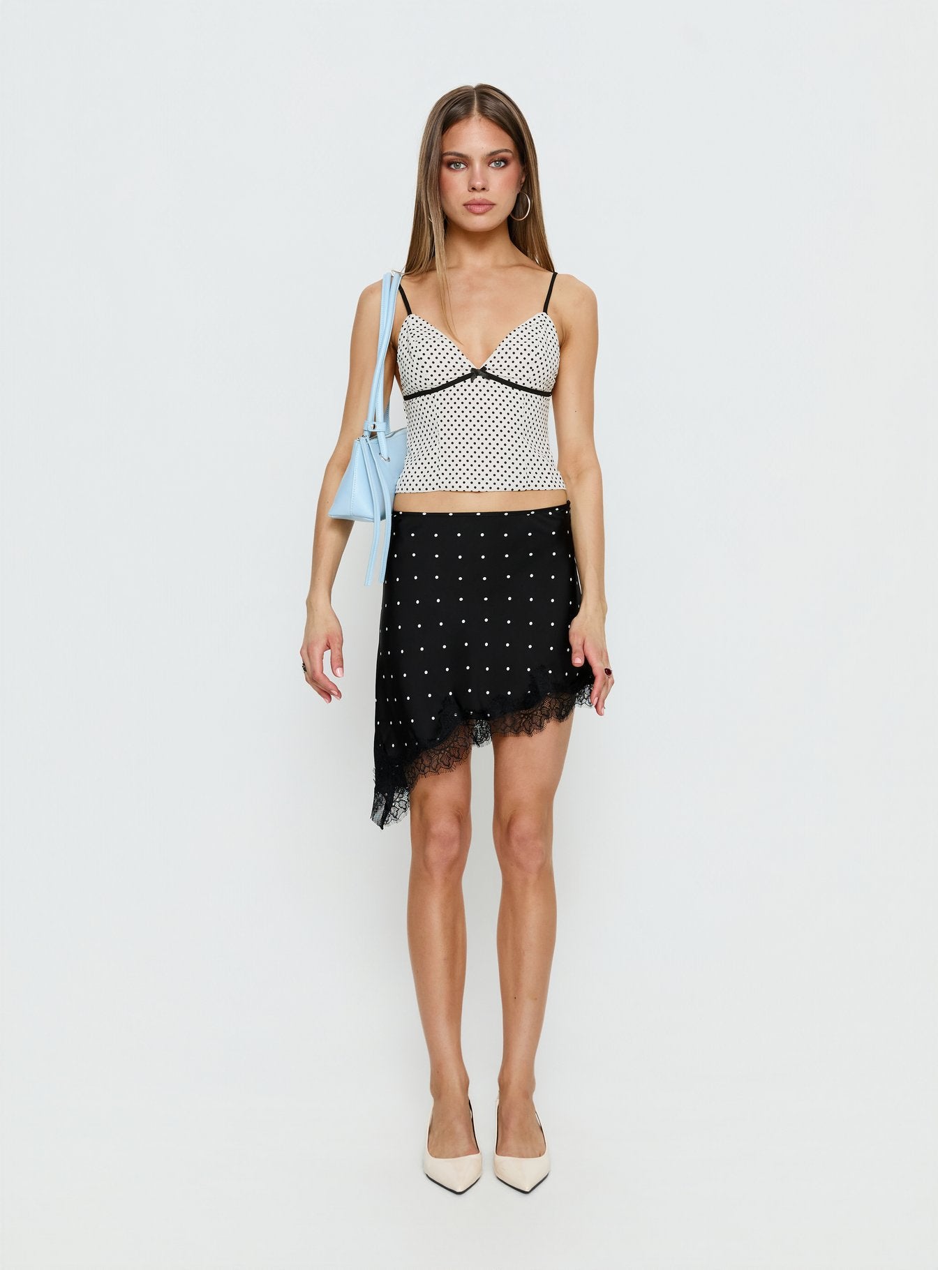 Audreana Cami Top White Polka - Image 7
