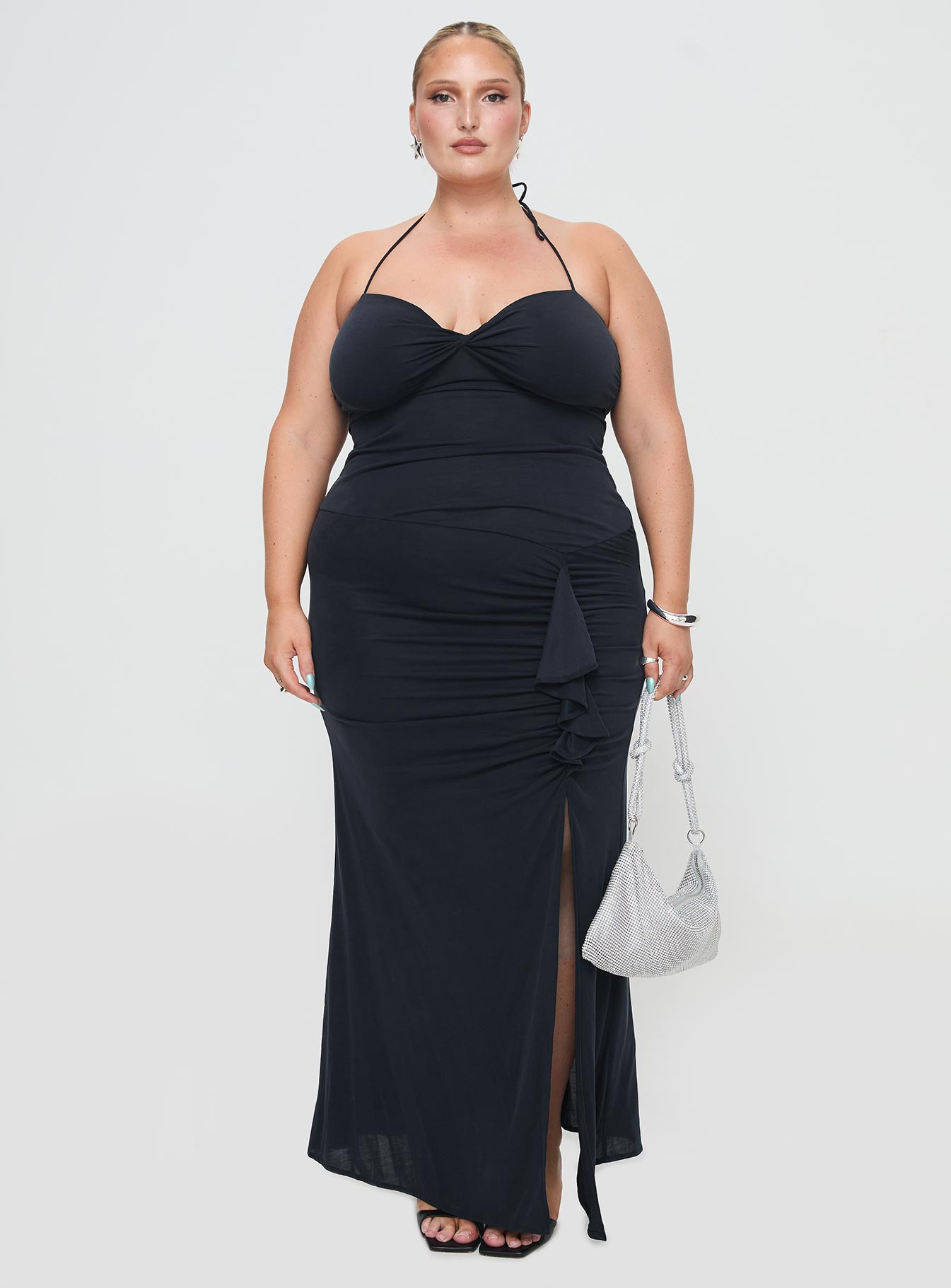 Destinations Maxi Dress Navy Curve - Image 7