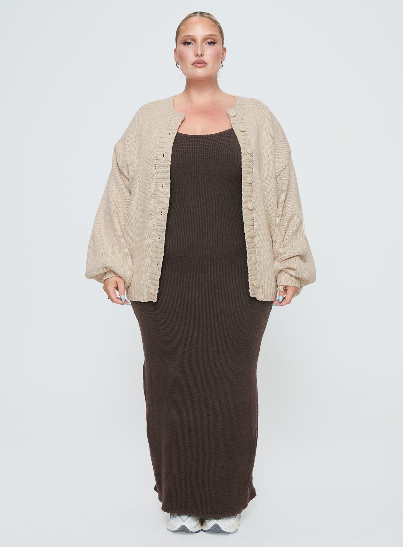 Edern Cardigan Cream Curve - Image 6