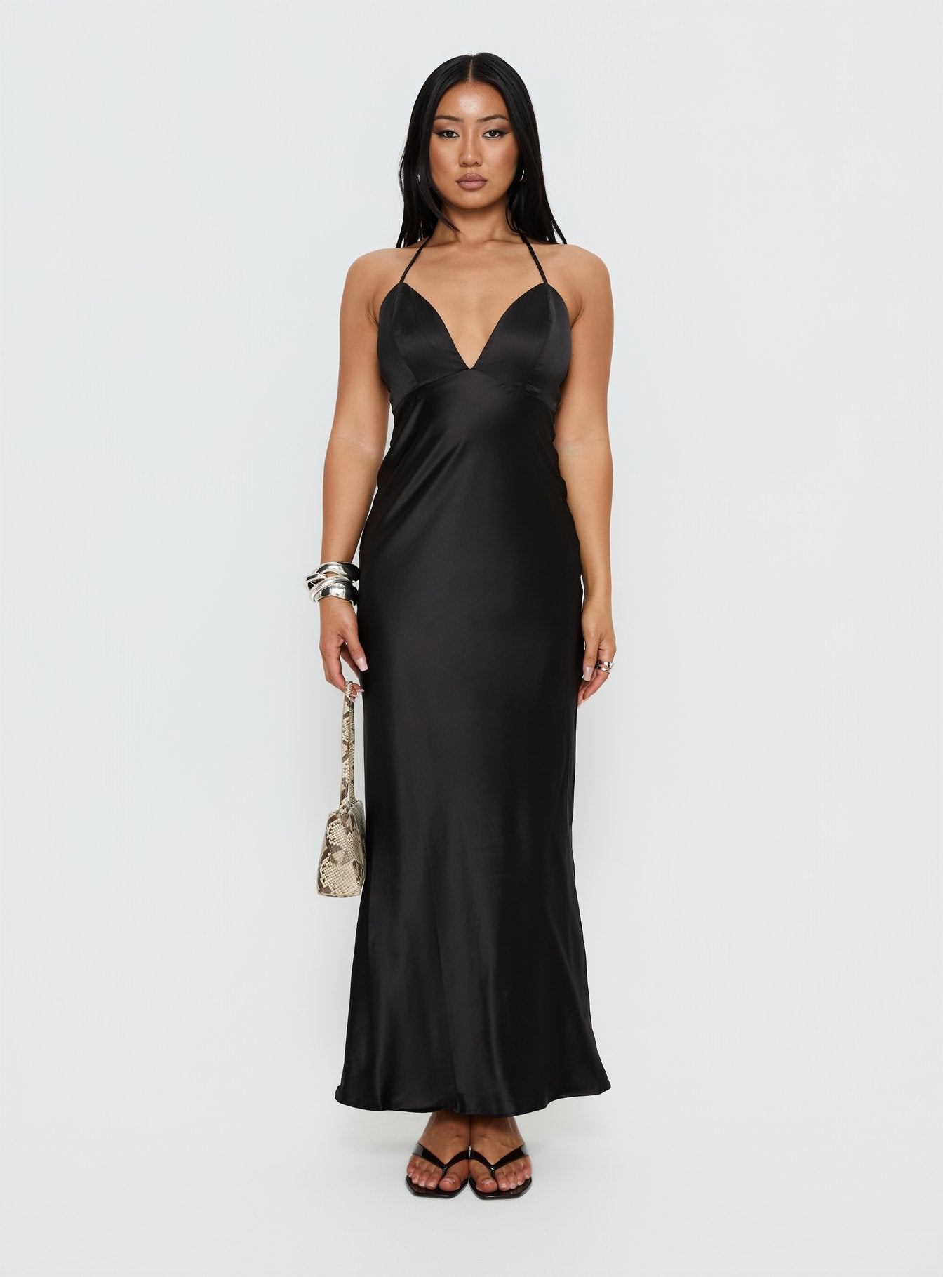Nayani Halter Maxi Dress Black - Image 7