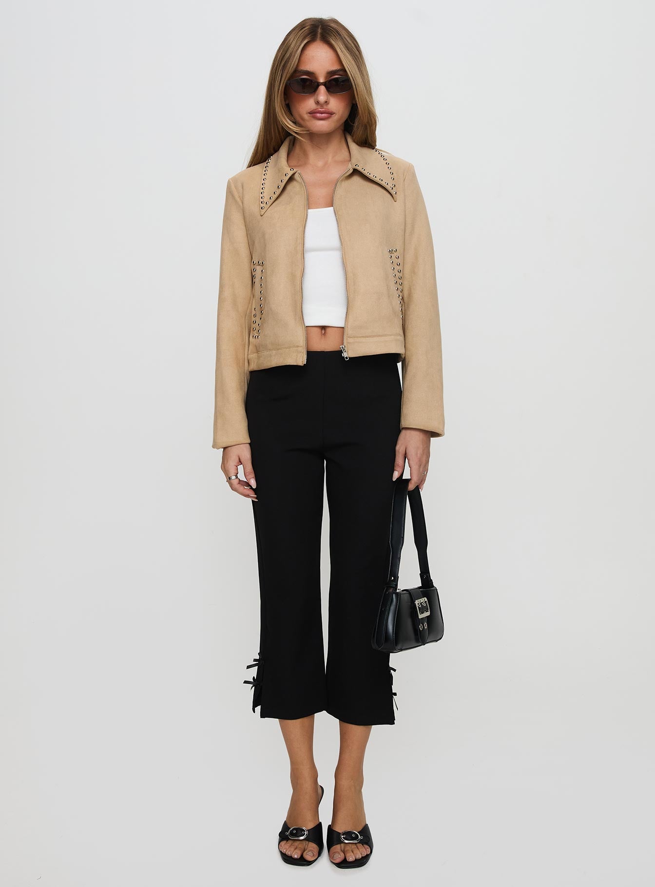Hurleigh Faux Suede Jacket Brown - Image 8