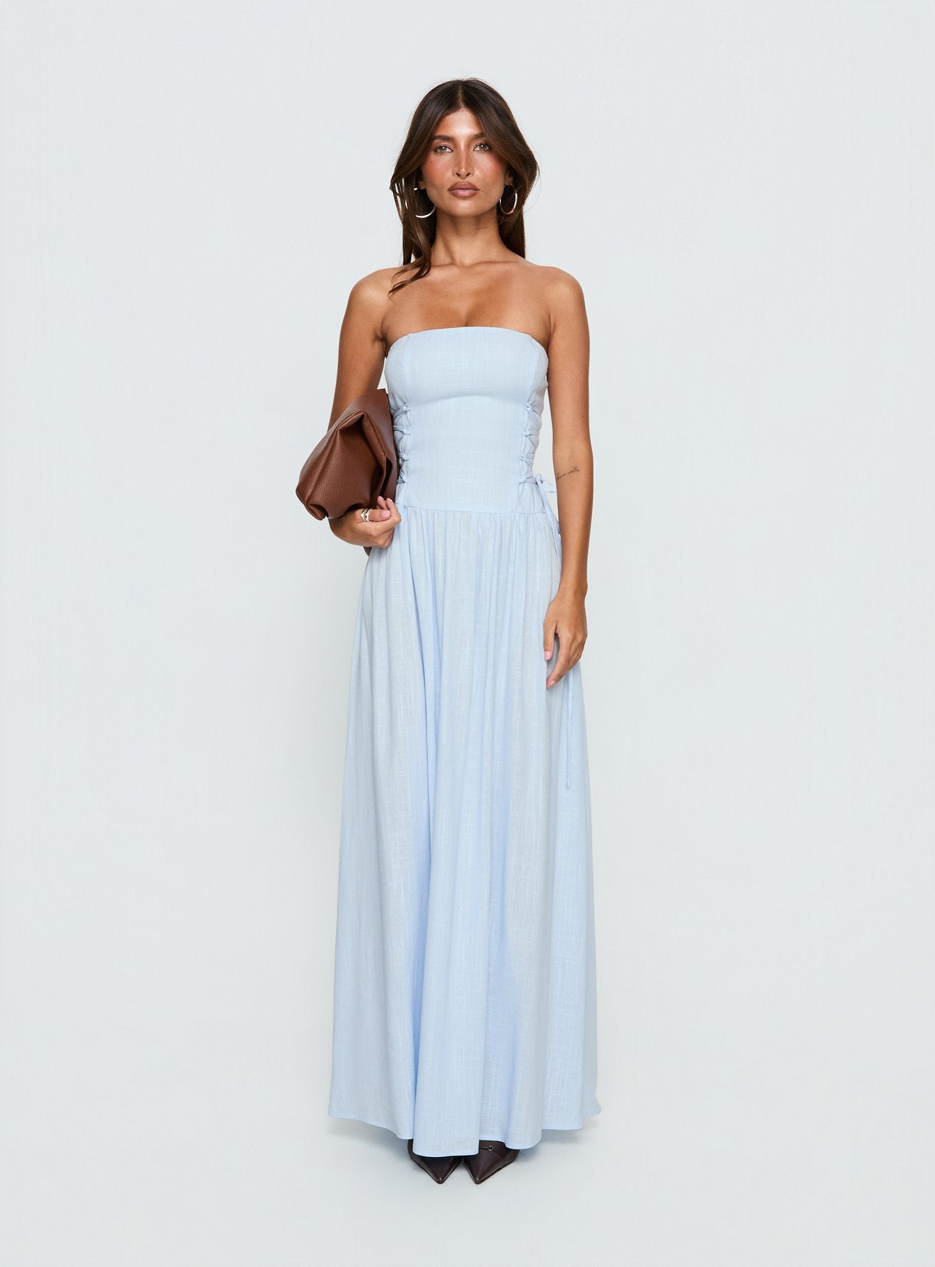So Far So Good Maxi Dress Baby Blue - Image 7