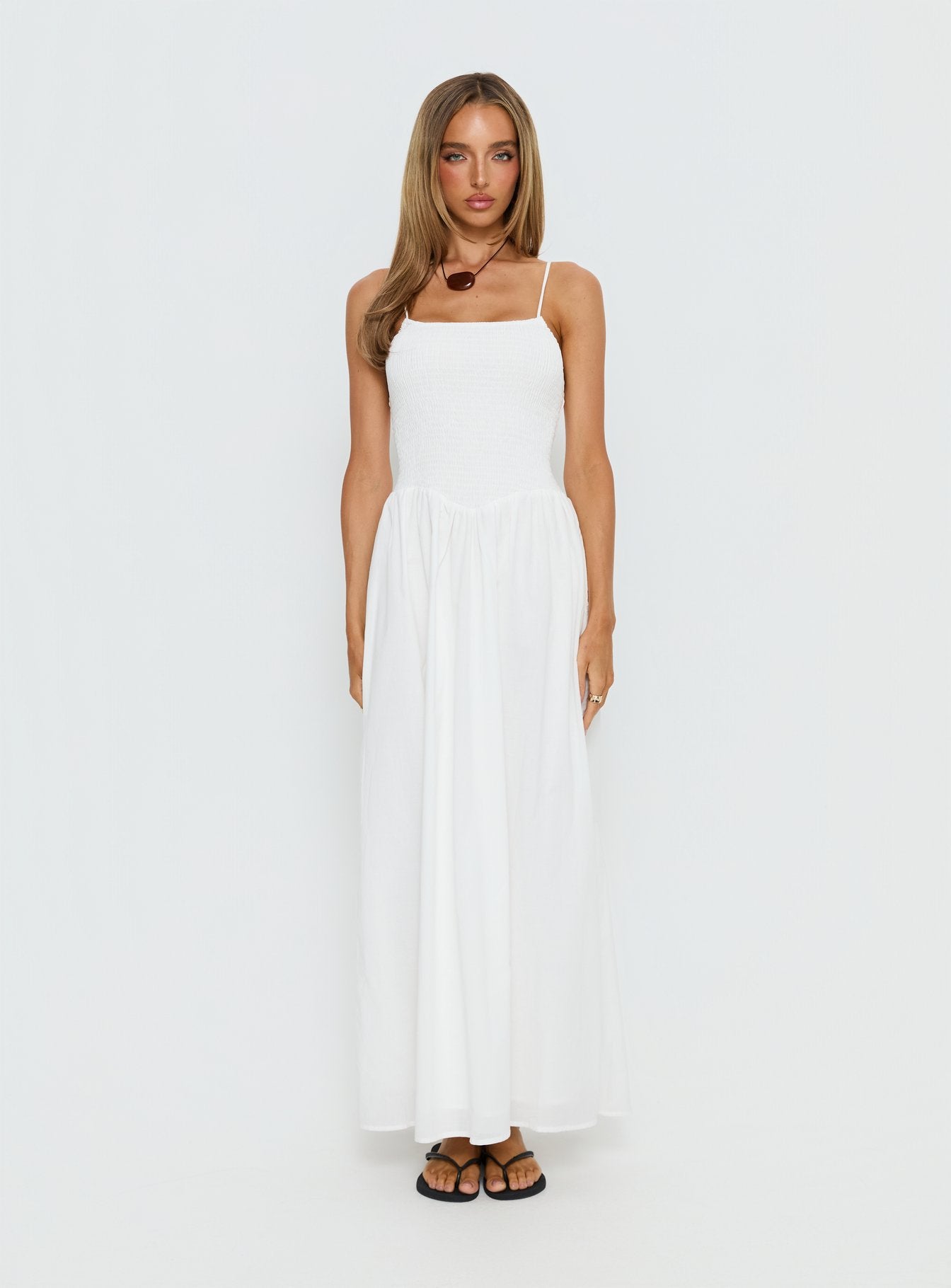 Carys Maxi Dress White - Image 7