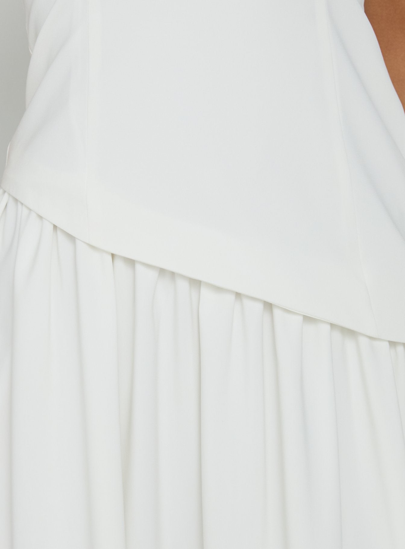Odela Strapless Drop Waist Maxi Dress White - Image 7