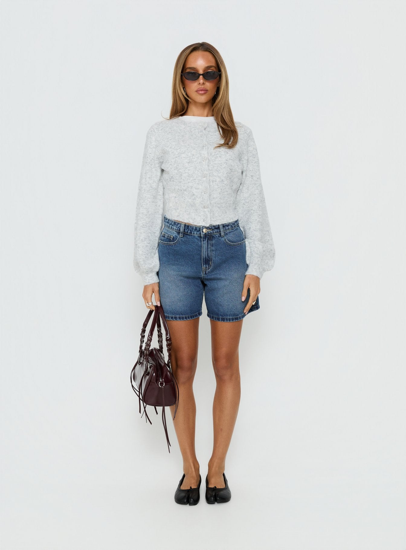 Dawsen Button Down Cardigan Grey - Image 7