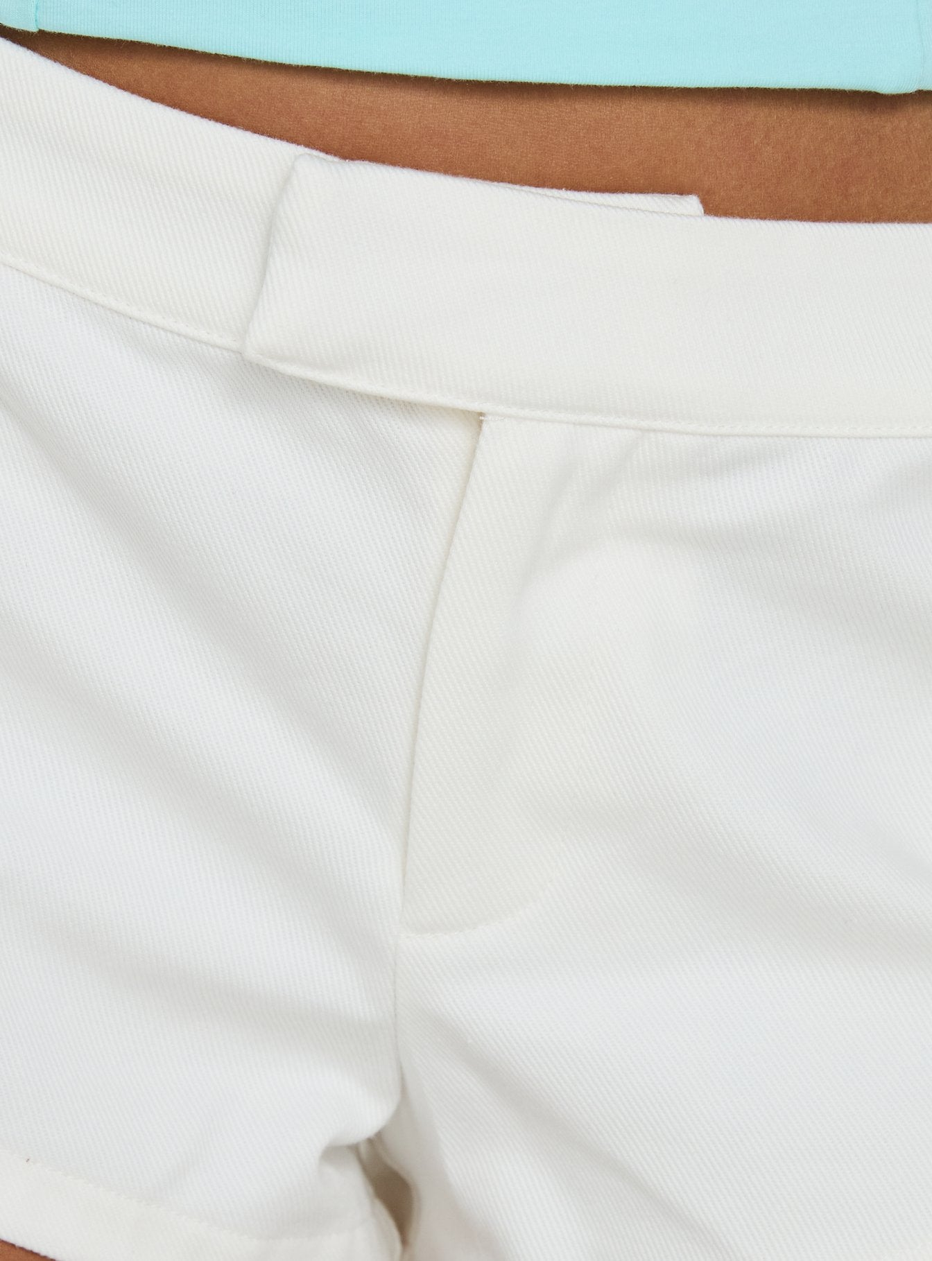 Lestie Embellished Micro Shorts White - Image 7