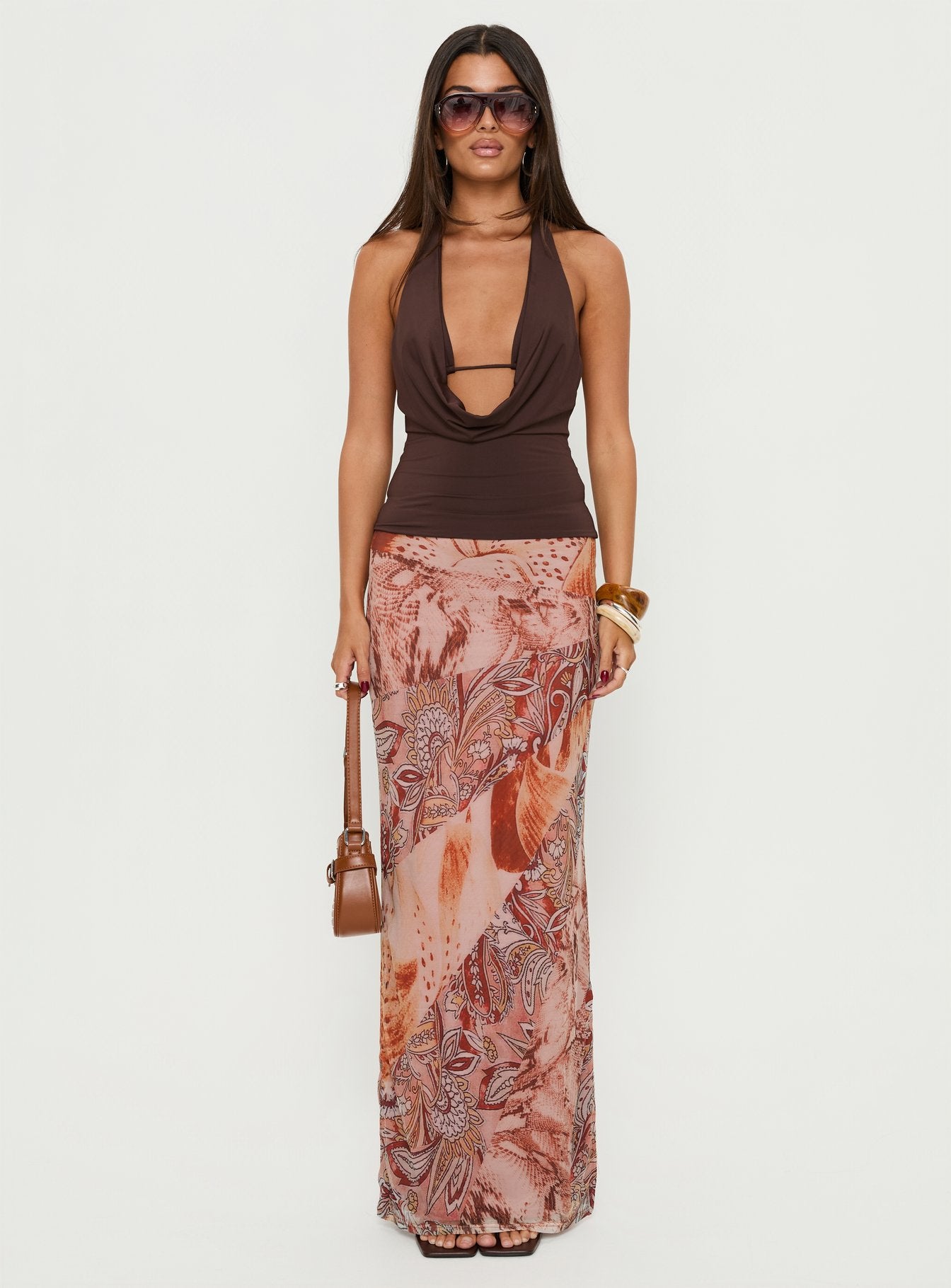 Dorella Spliced Maxi Skirt Pink Multi - Image 7