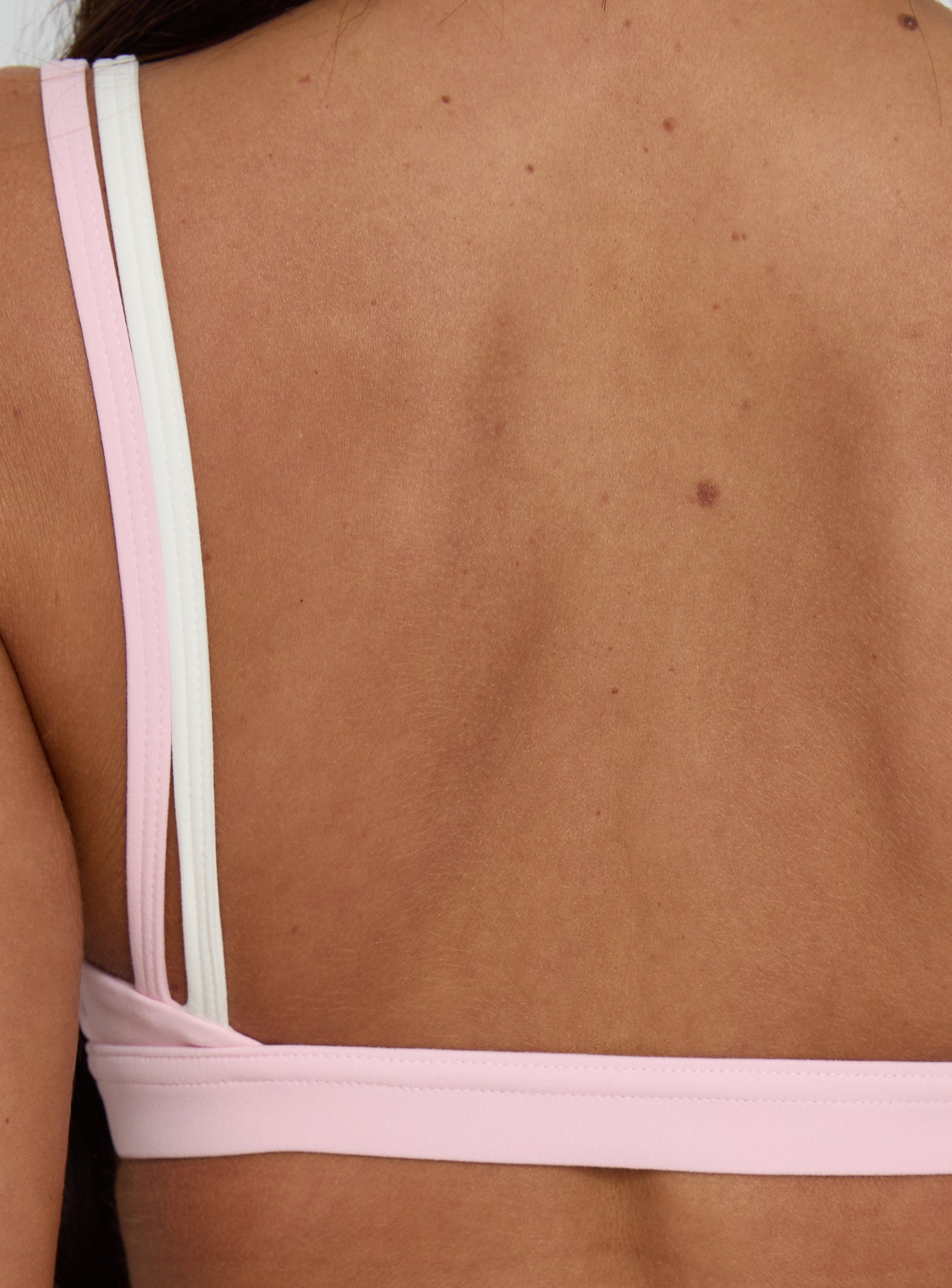 Exhilarate Layered Crop Top Pink / White - Image 7