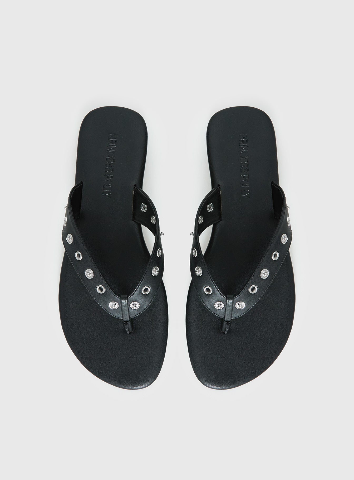 Lyana Eyelet Detail Sandals Black - Image 6