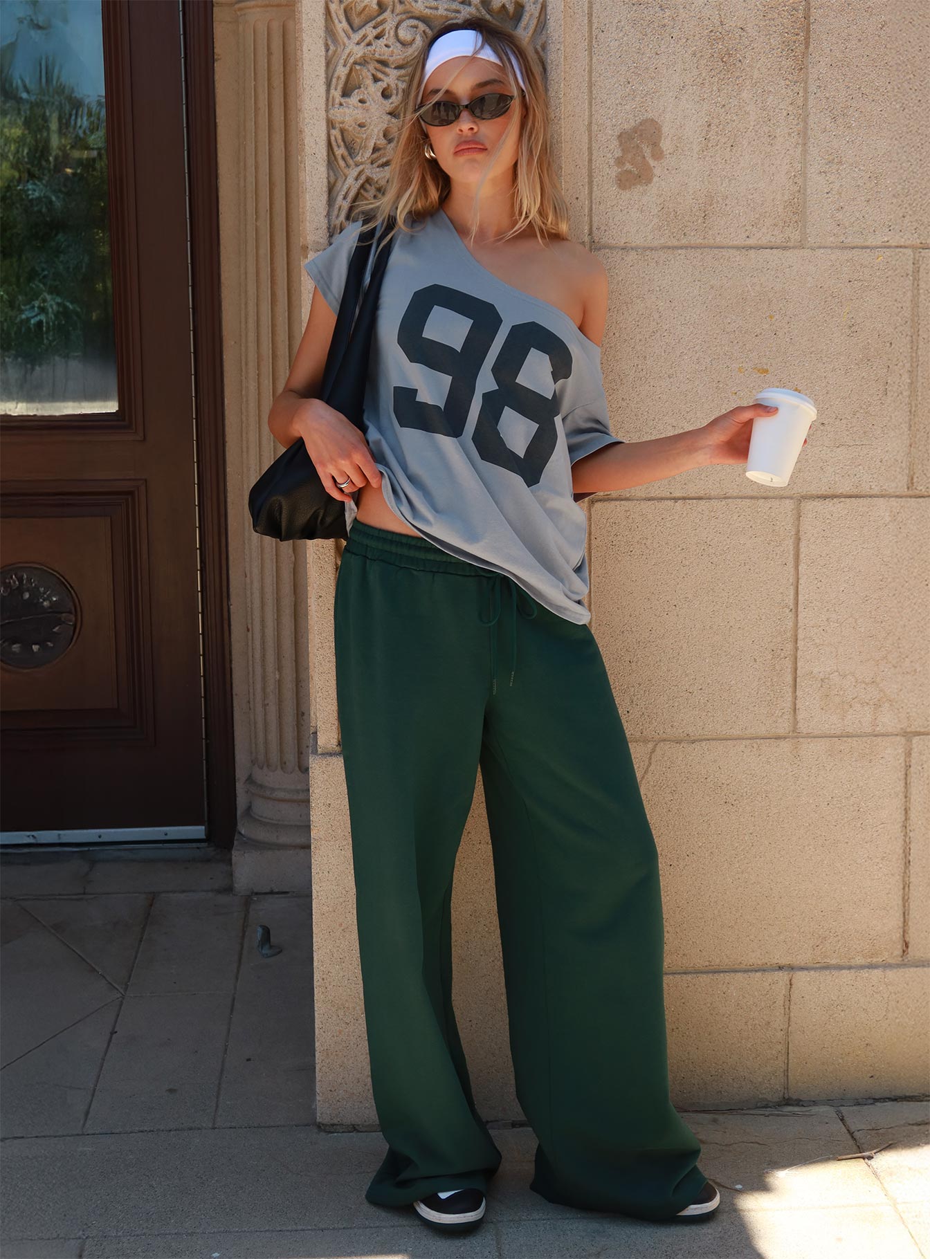 Stayback Wide Neck Graphic Top Blue - Image 8