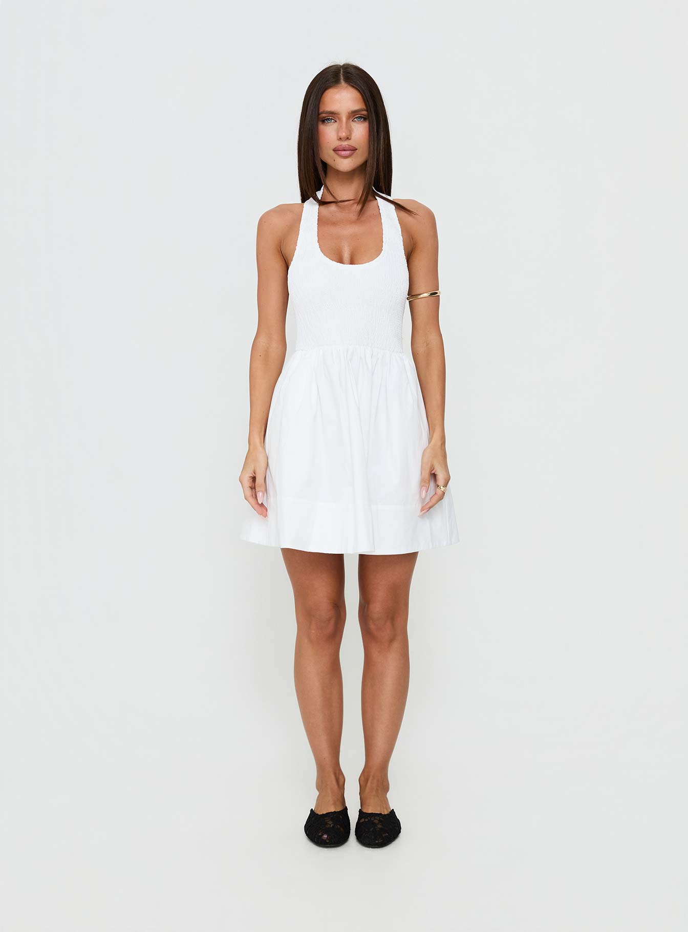 These Words Halter Mini Dress White - Image 8