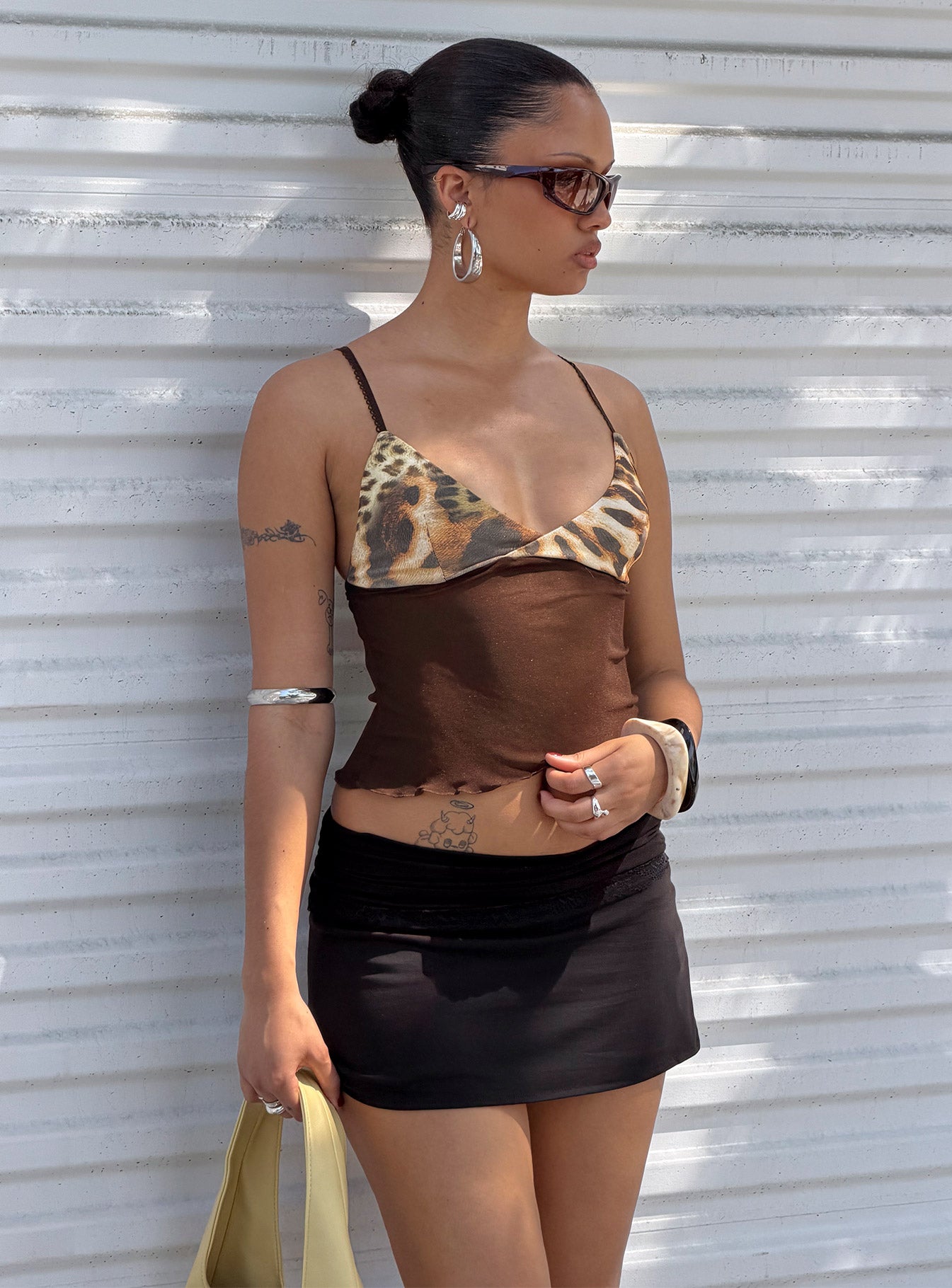 Amia Lace Mini Skirt Black - Image 8
