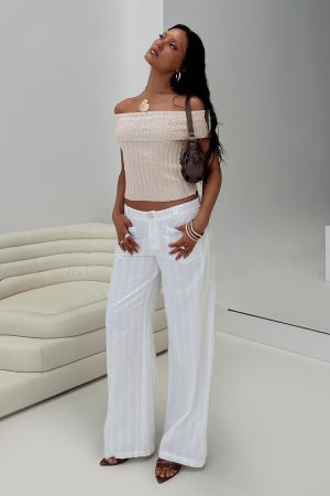 Vendi Low Rise Pant White Petite