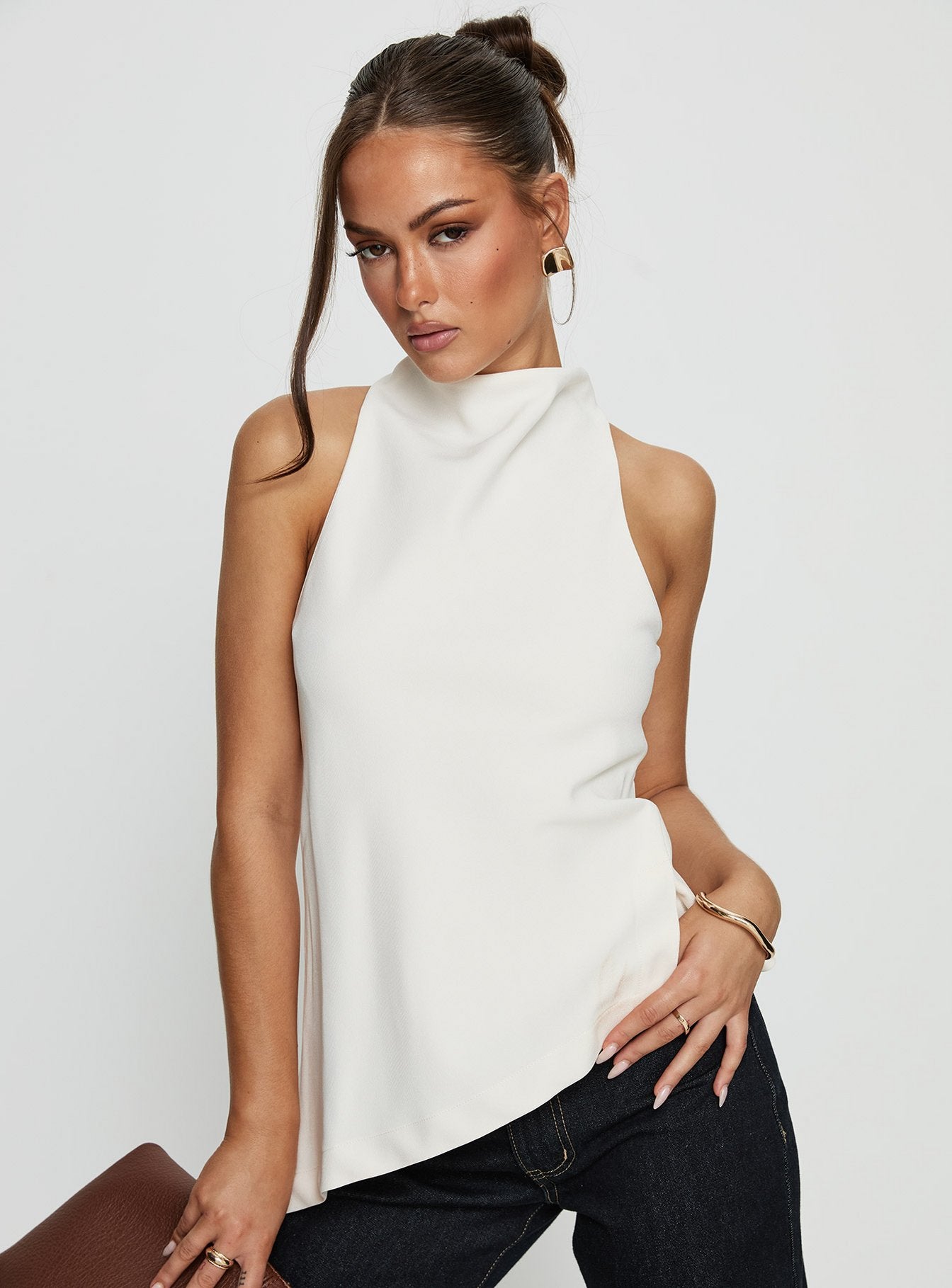 Days Get Dark Asymmetrical Top Cream - Image 8
