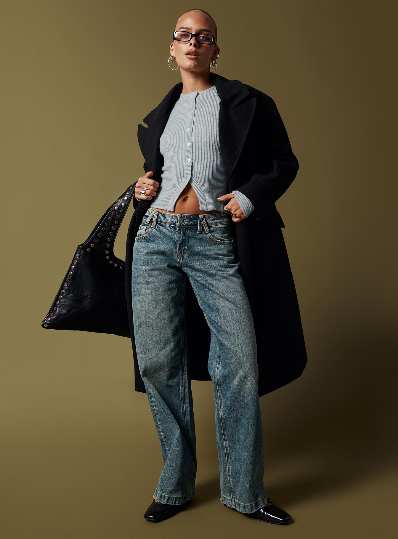 Inferno Longline Coat Black - Image 11