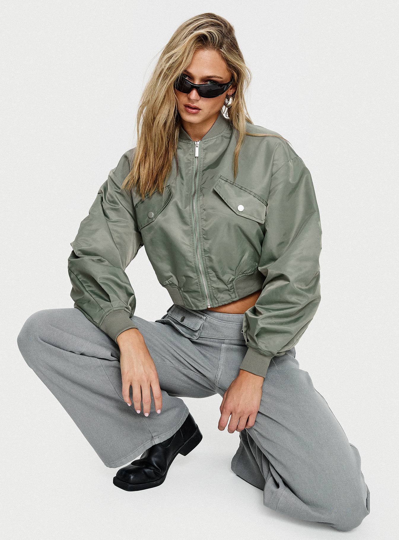 Thalya Bomber Jacket Green - Image 8