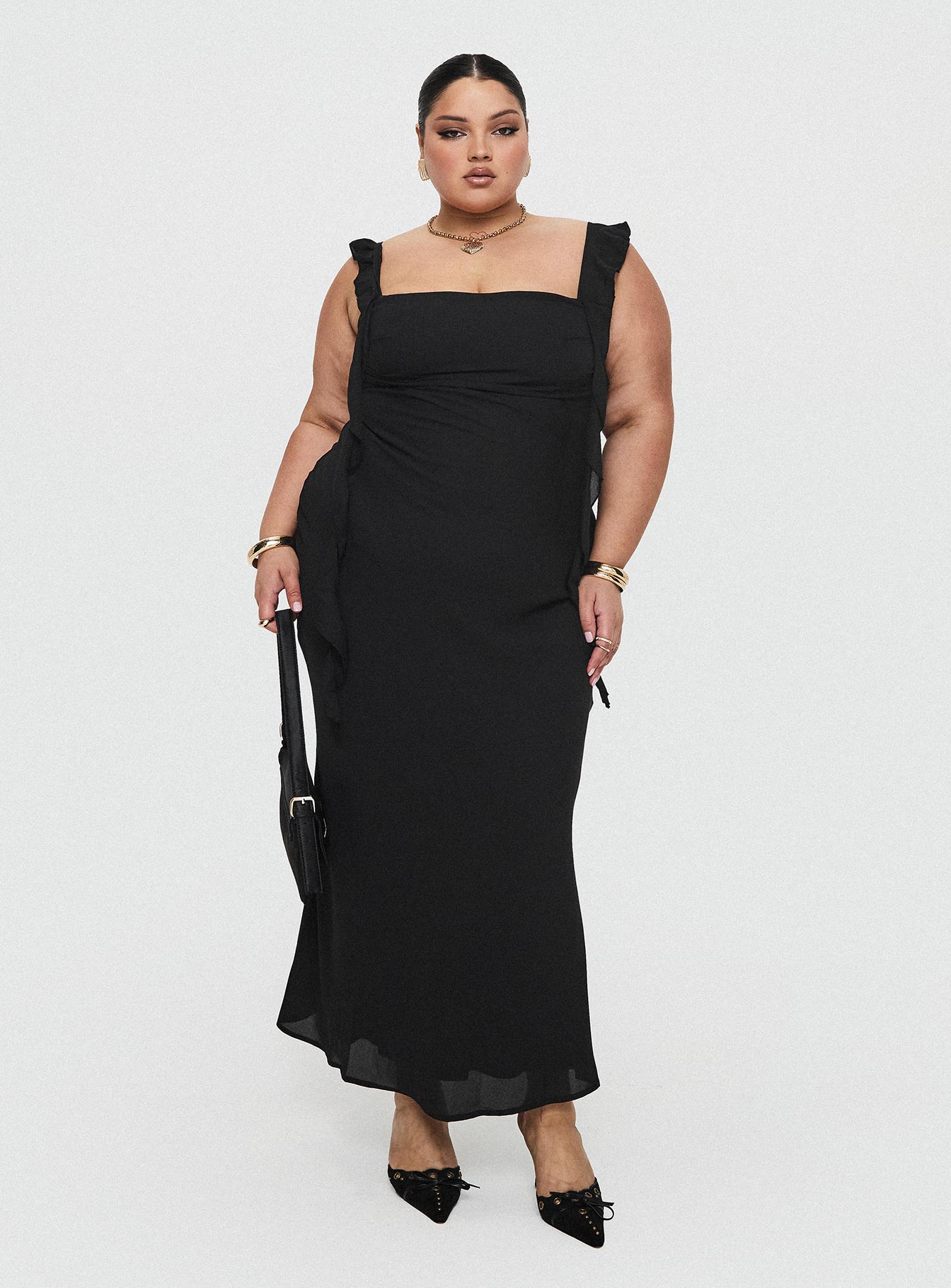 Lanai Maxi Dress Black Curve - Image 8