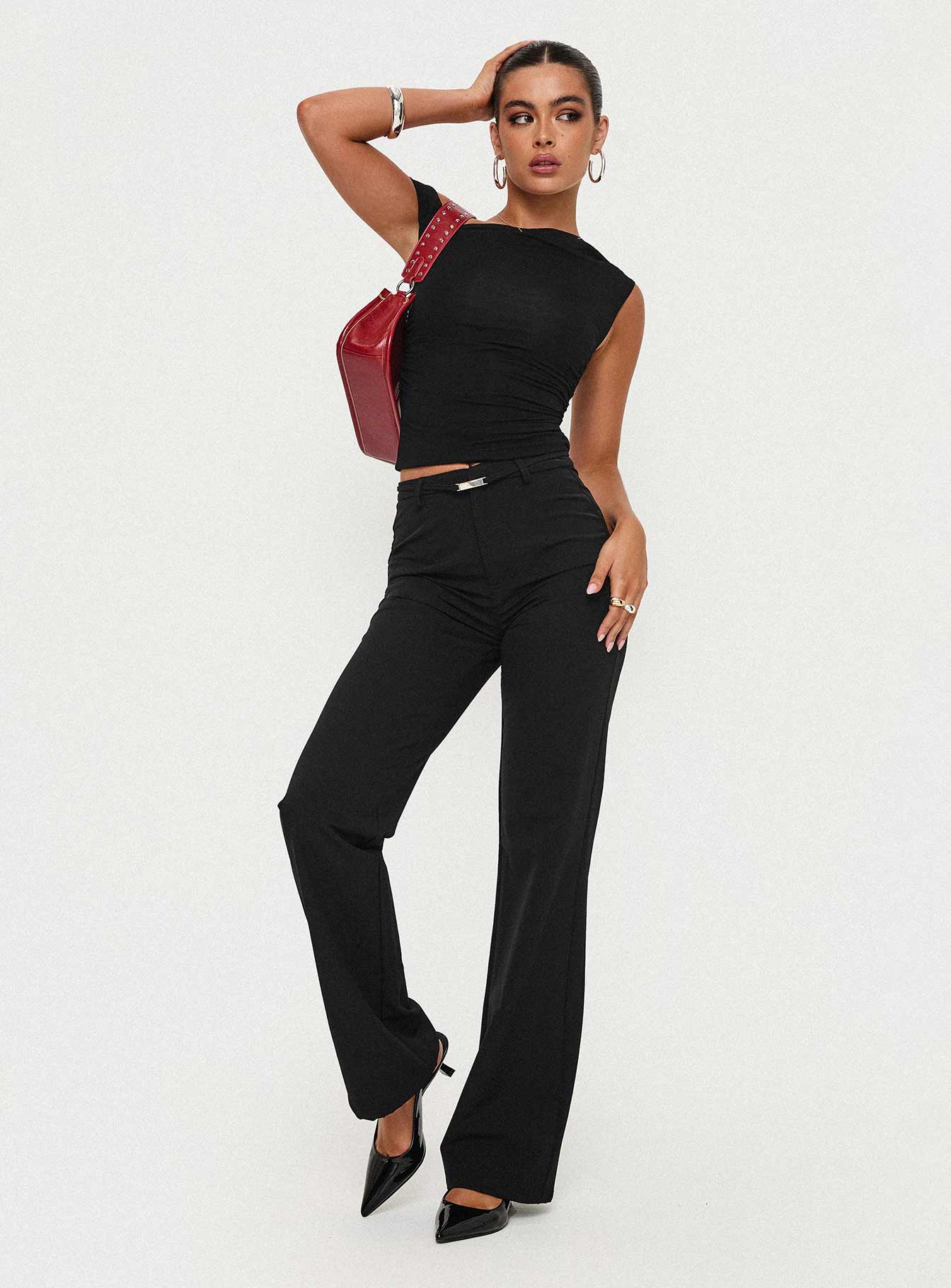 Flounce Pants Black - Image 10