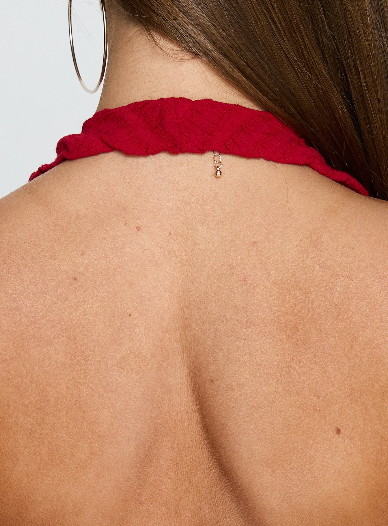 Mixie Halter Playsuit Red - Image 8