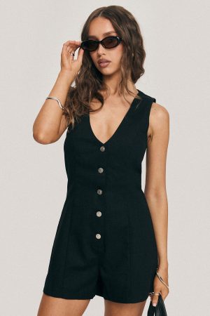Damico Romper Black Tall