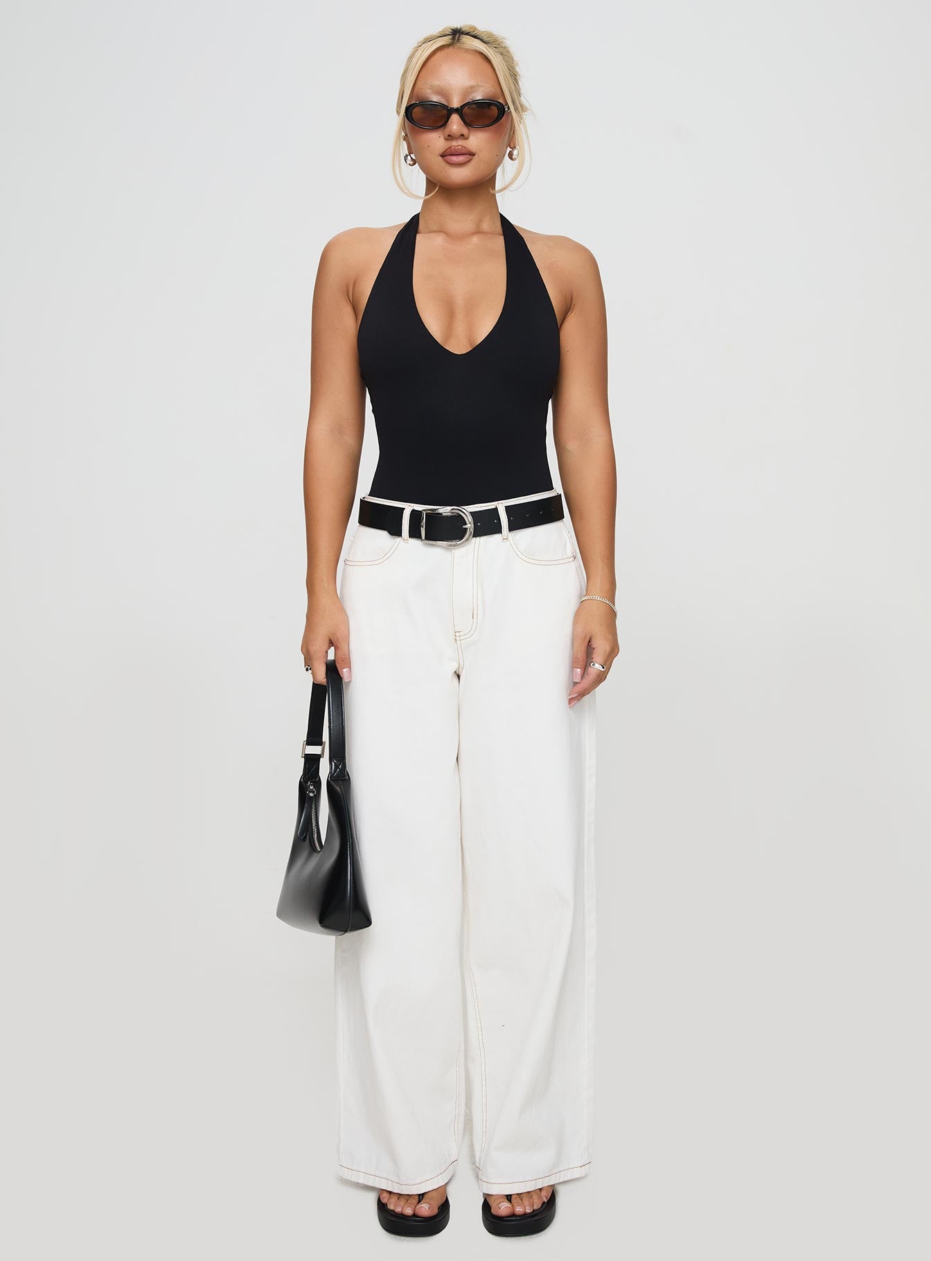 Someone New Halter Bodysuit Black Tall - Image 8